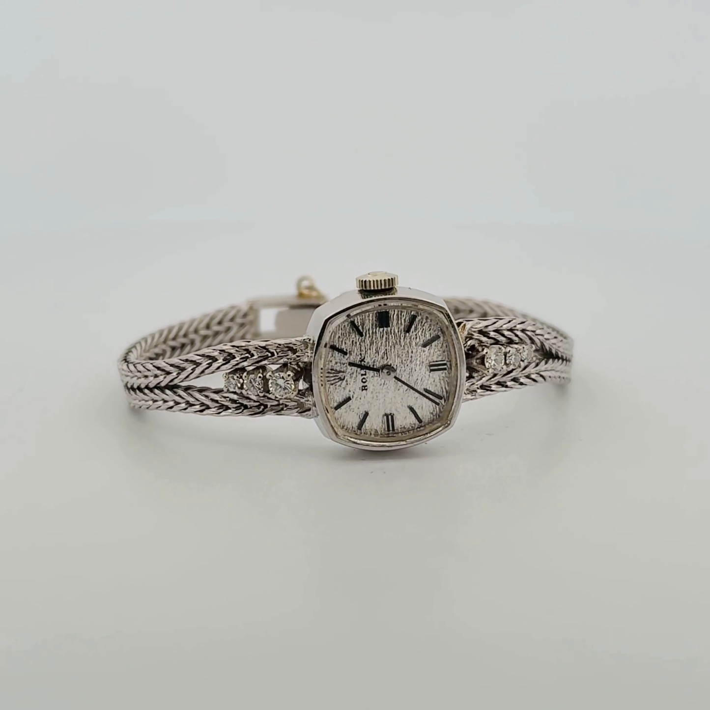 Rolex Ladies Winding 14k White Gold (8271)