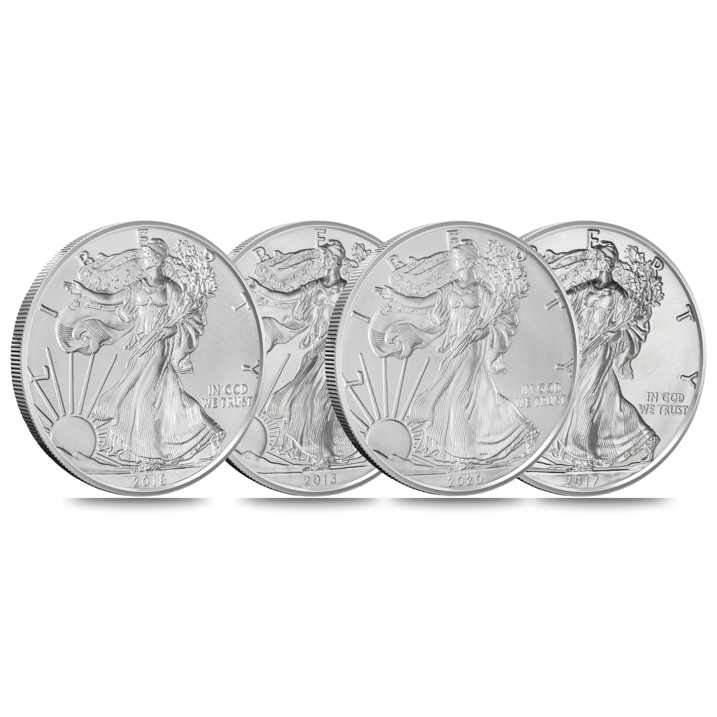 1 oz Silver American Eagle – Obverse with Walking Liberty Design (Random Year)