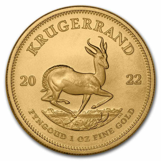 South African Krugerrand Gold Bullion Coin | Random Year | 1 Oz. through 10th Oz.