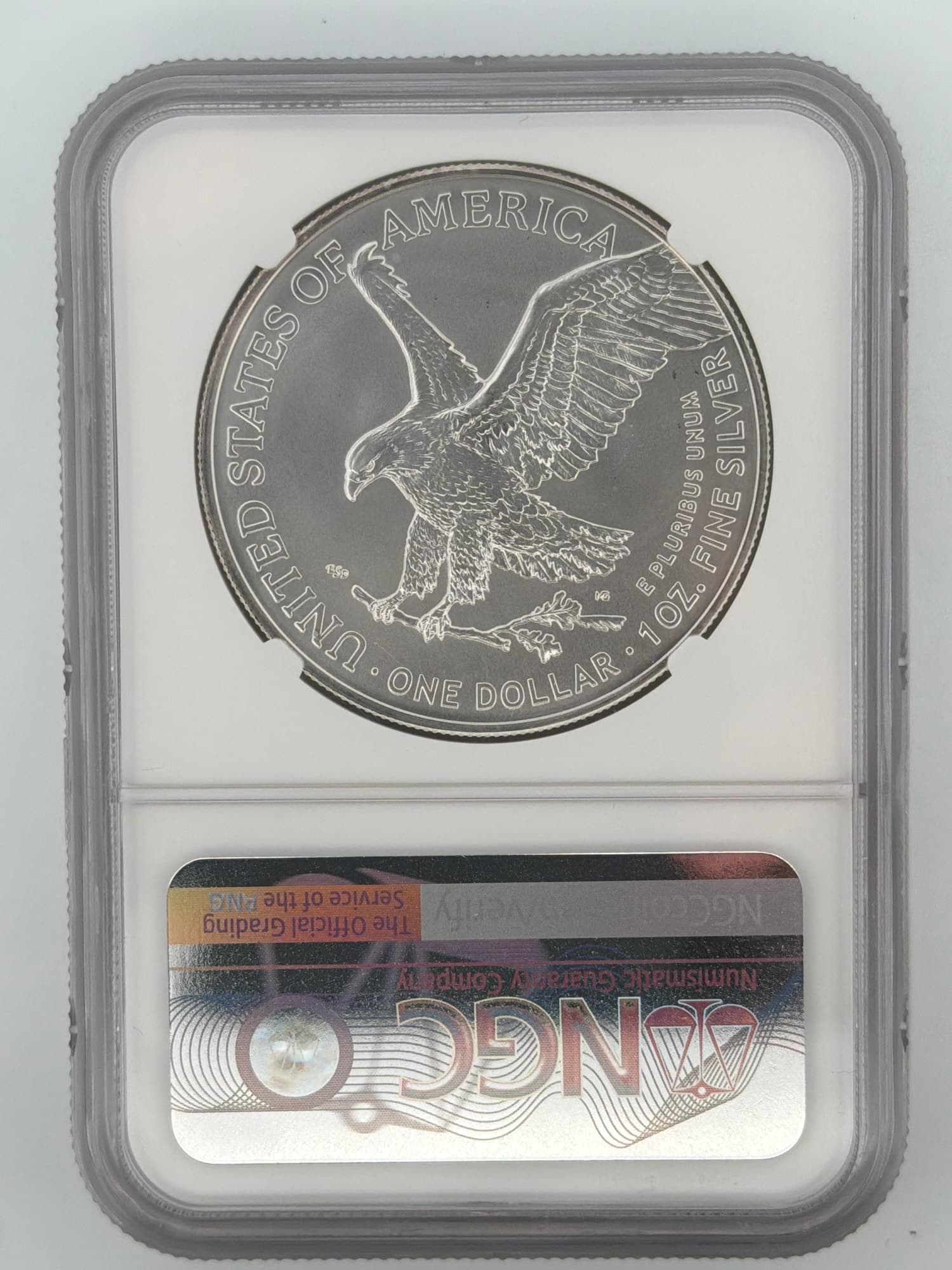 2022 American Silver Eagle S$1 NGC MS70 U.S. State Series - West Virginia (State 36 of 50) - Alternate view