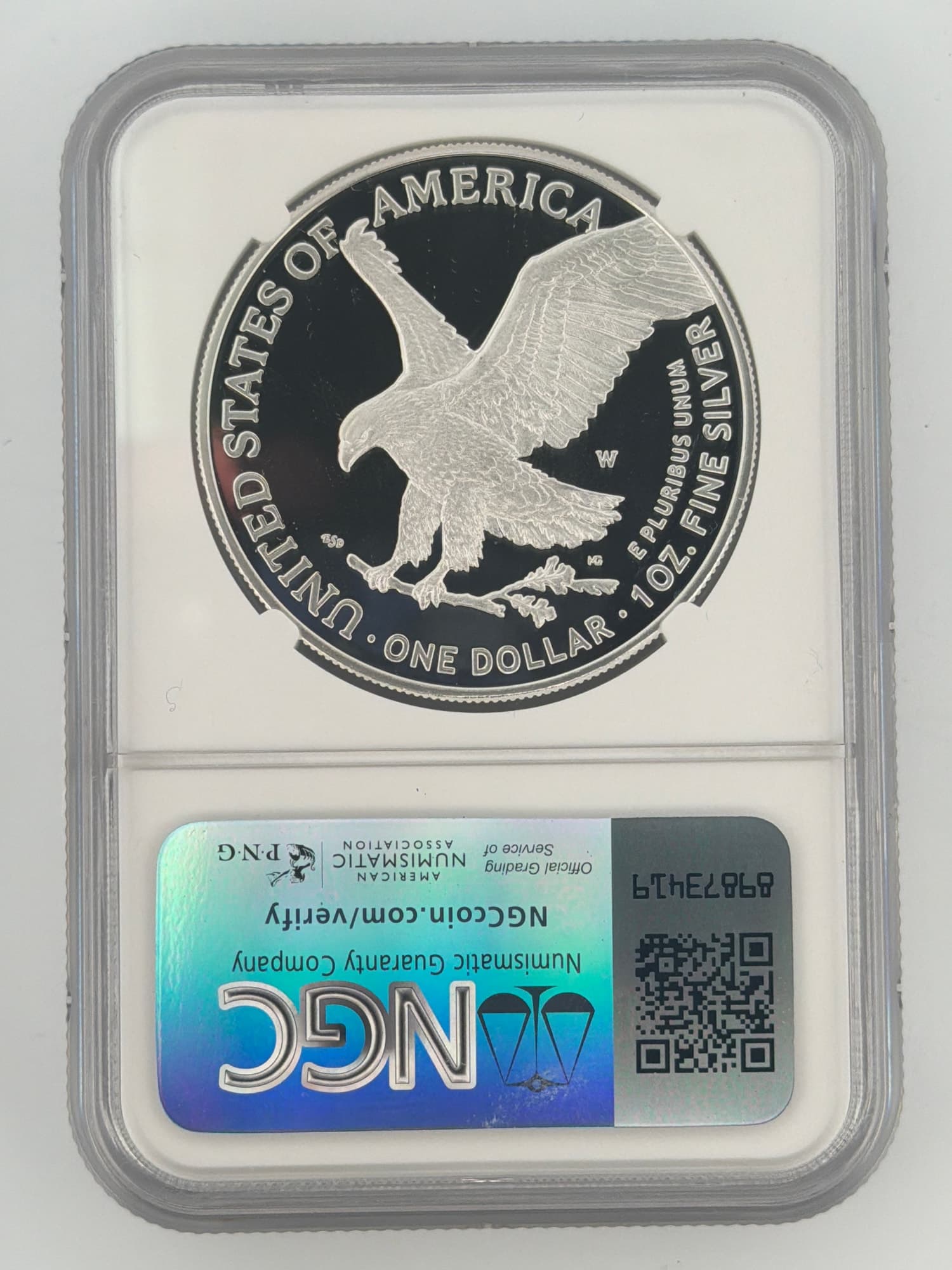 2025-W American Silver Eagle $1 NGC PF70 Ultra Cameo Edmund C. Moy Signed - Alternate view