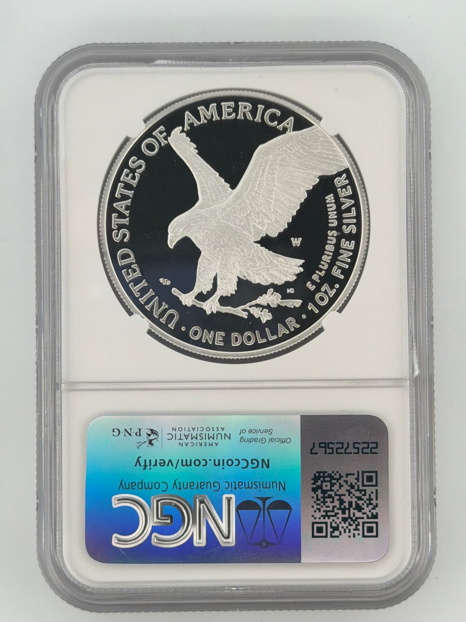 2025-W American Silver Eagle $1 NGC PF70 Ultra Cameo — Edmund C. Moy Signed - Alternate view