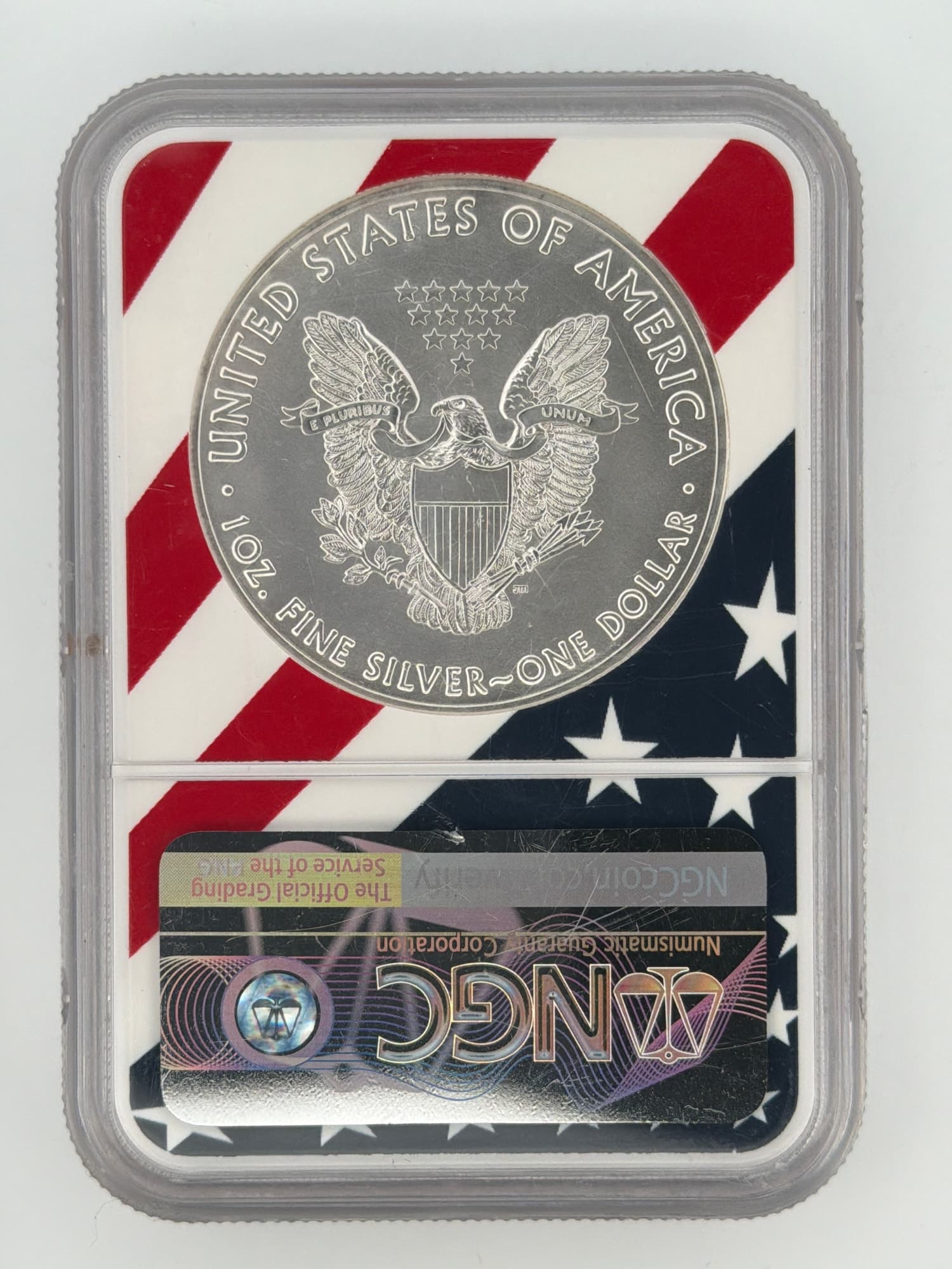 2018 American Silver Eagle $1 NGC MS 69 — 1 oz Fine Silver - Alternate view