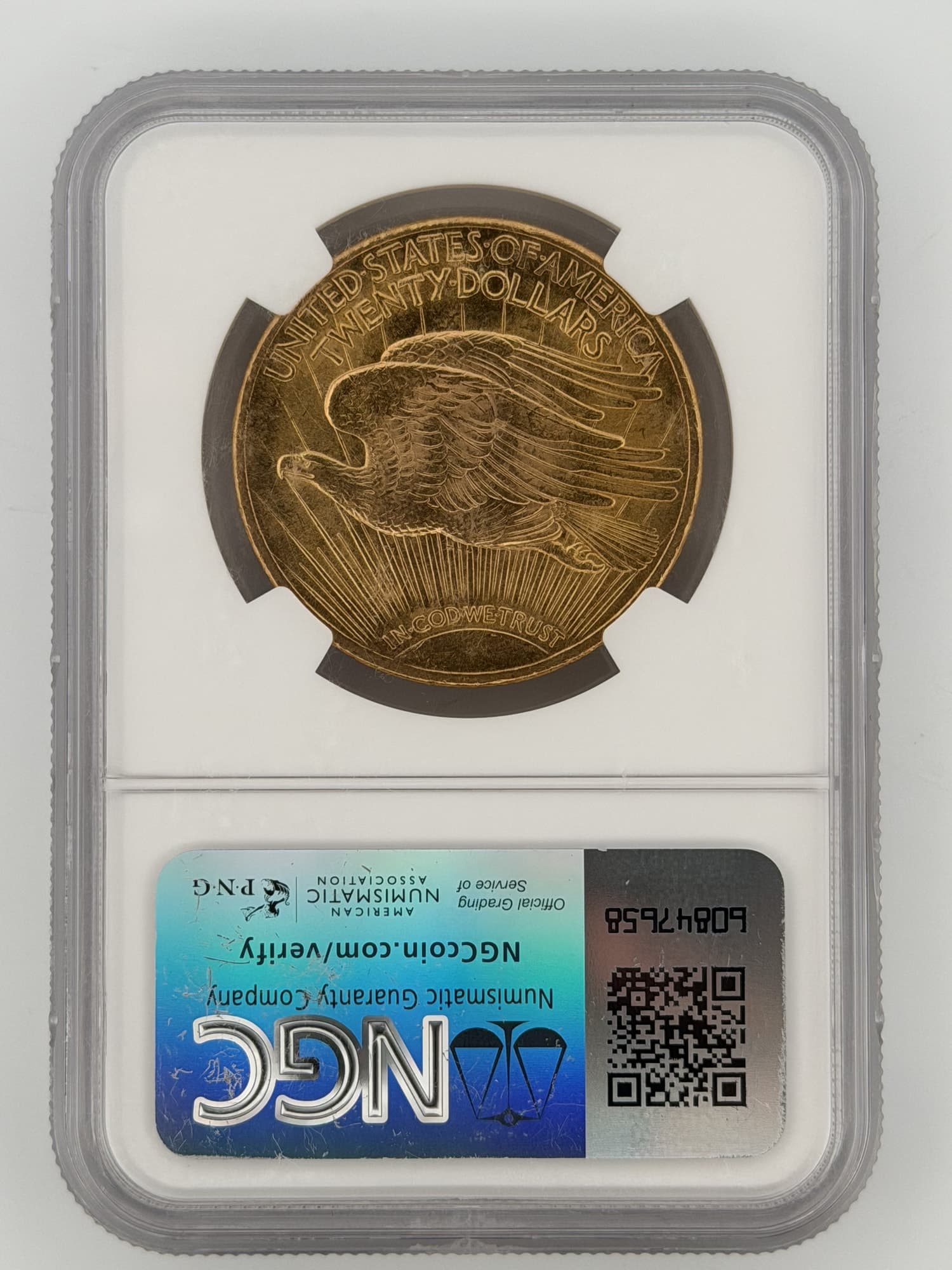 1924 Saint-Gaudens Double Eagle $20 Gold NGC MS63 - Alternate view