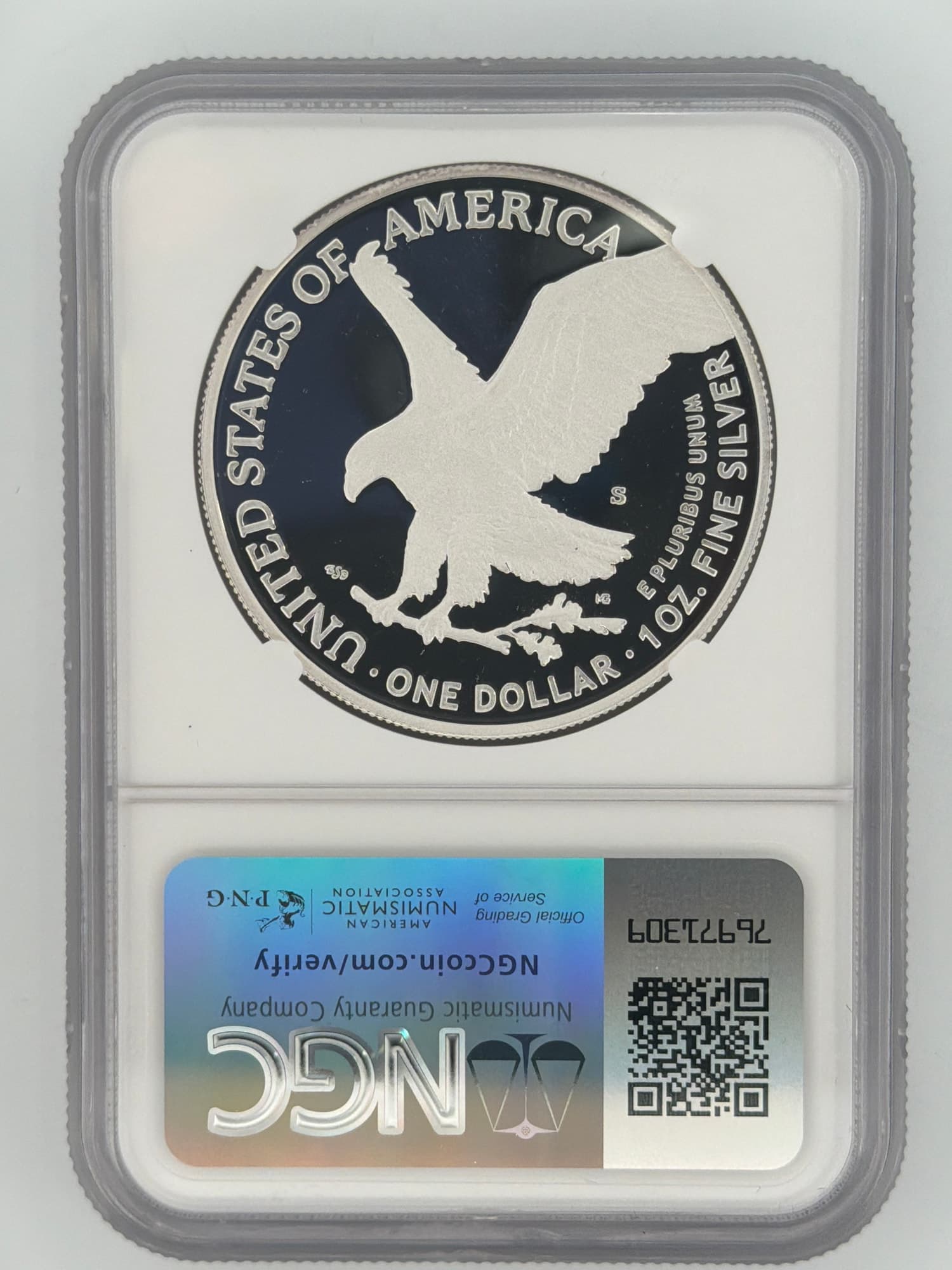 2023-S American Silver Eagle $1 NGC PF70 Ultra Cameo Advance Releases — Signed by Michael Gaudioso - Alternate view