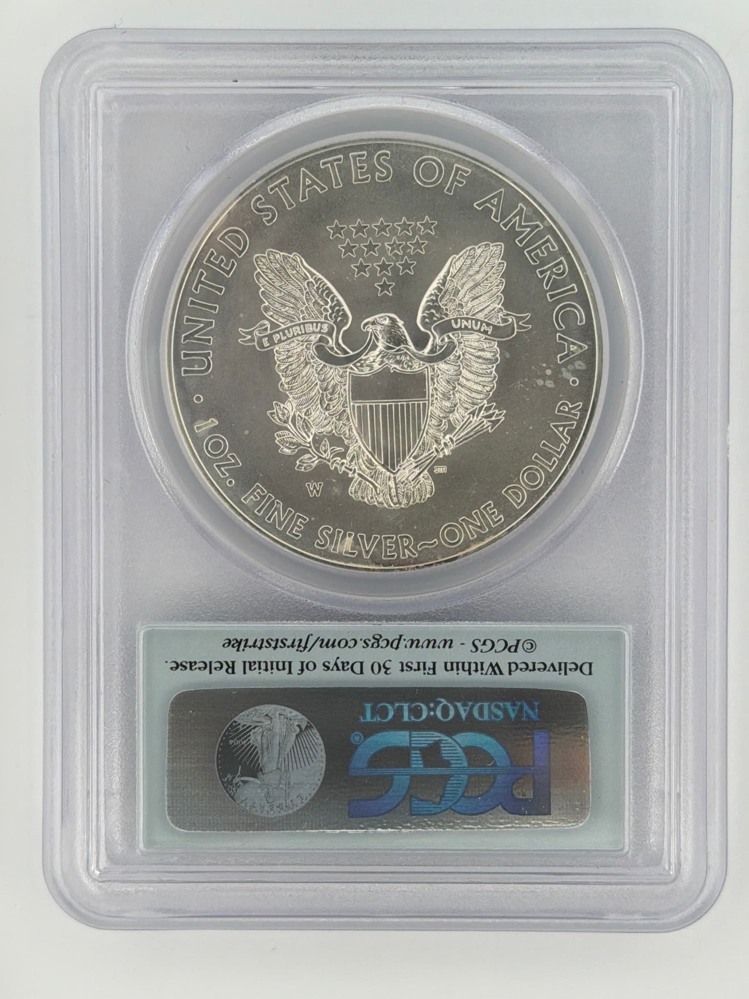 2013-W American Silver Eagle $1 PCGS MS70 First Strike – 1 oz - Alternate view