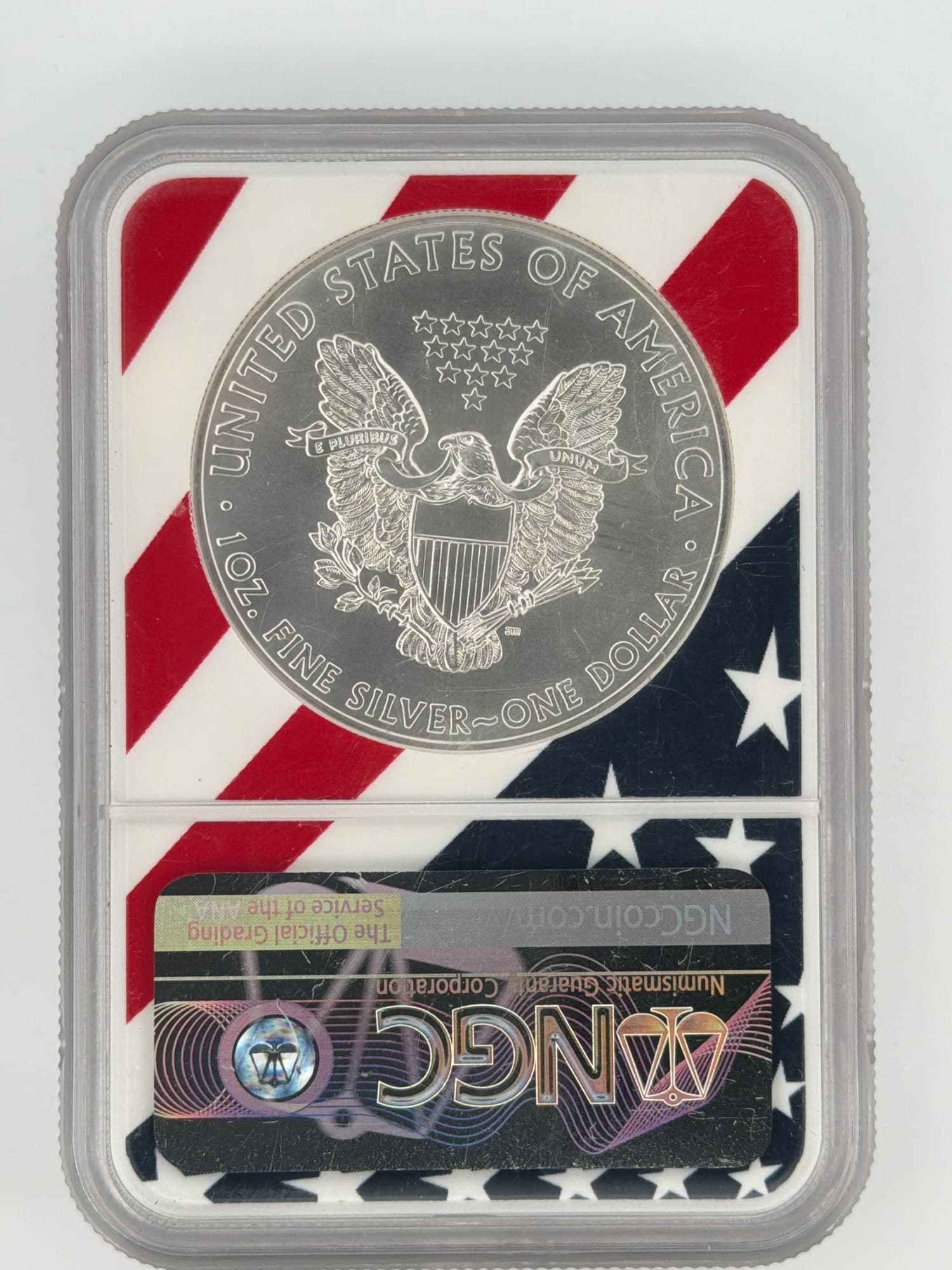 2014 American Silver Eagle $1 NGC MS 69 — 1 oz Fine Silver - Alternate view