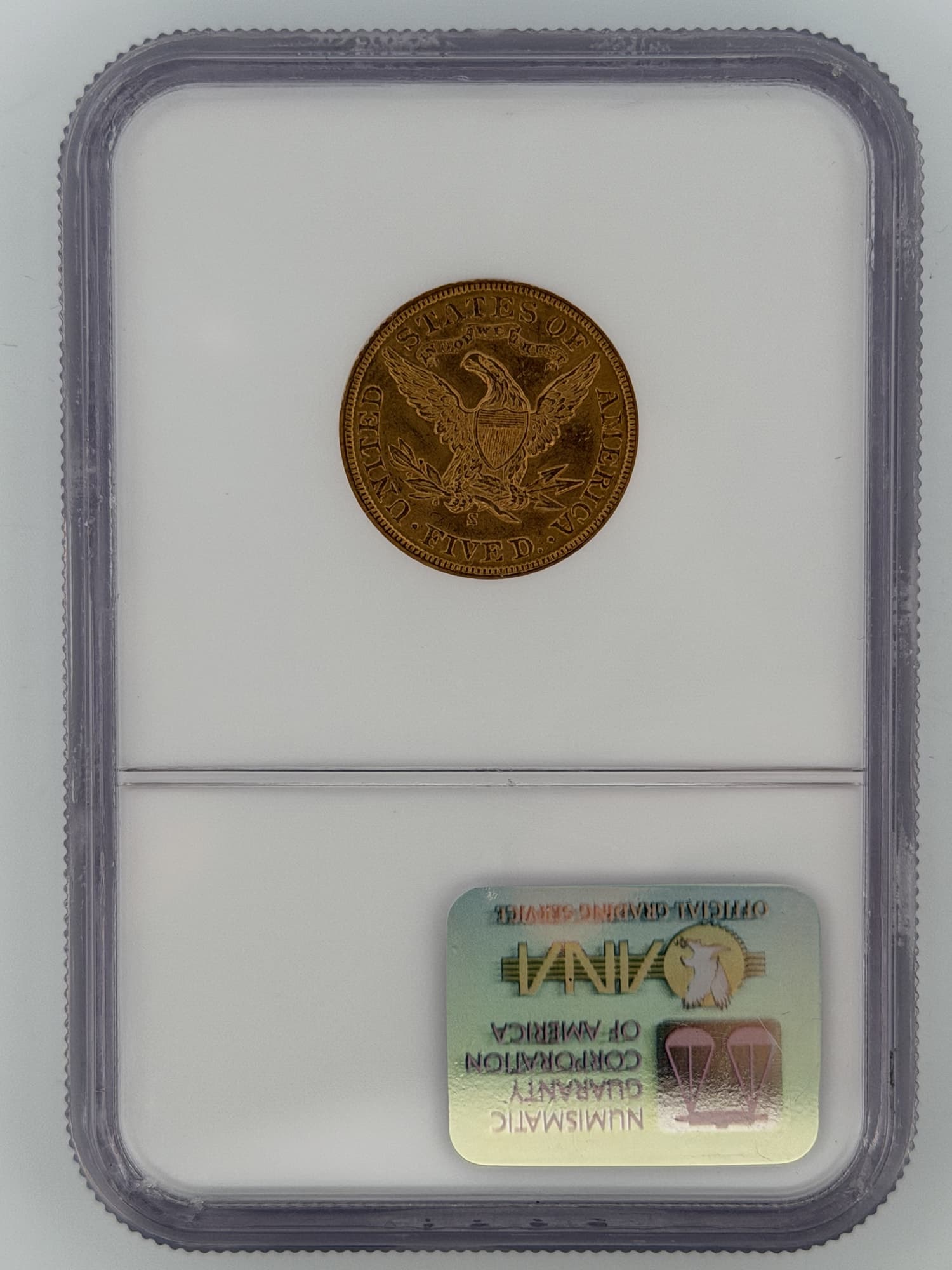 1901-S Liberty Head Half Eagle $5 Gold NGC MS63 - Alternate view