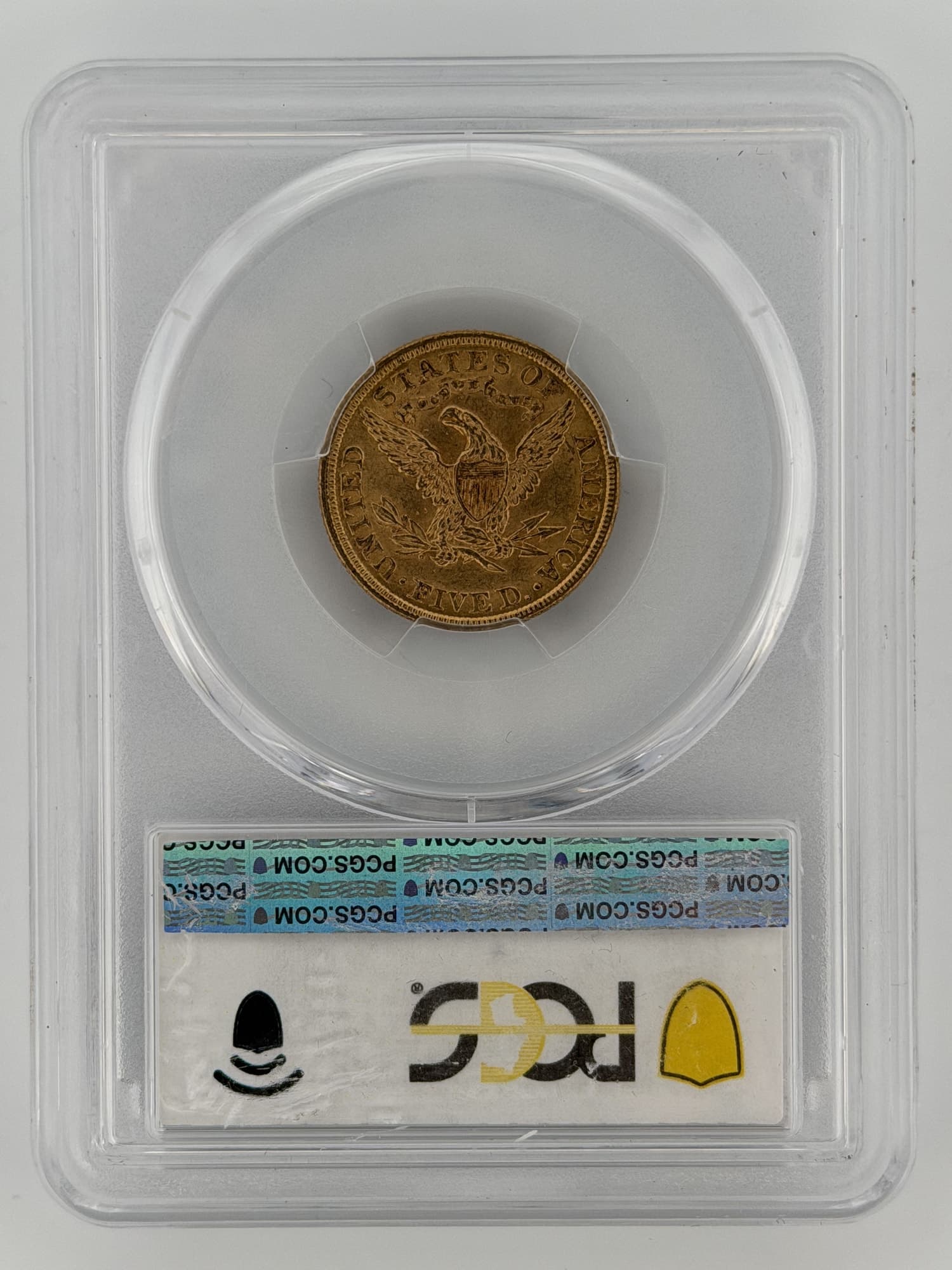 1901-P $5 Gold Half Eagle PCGS MS63 - Alternate view