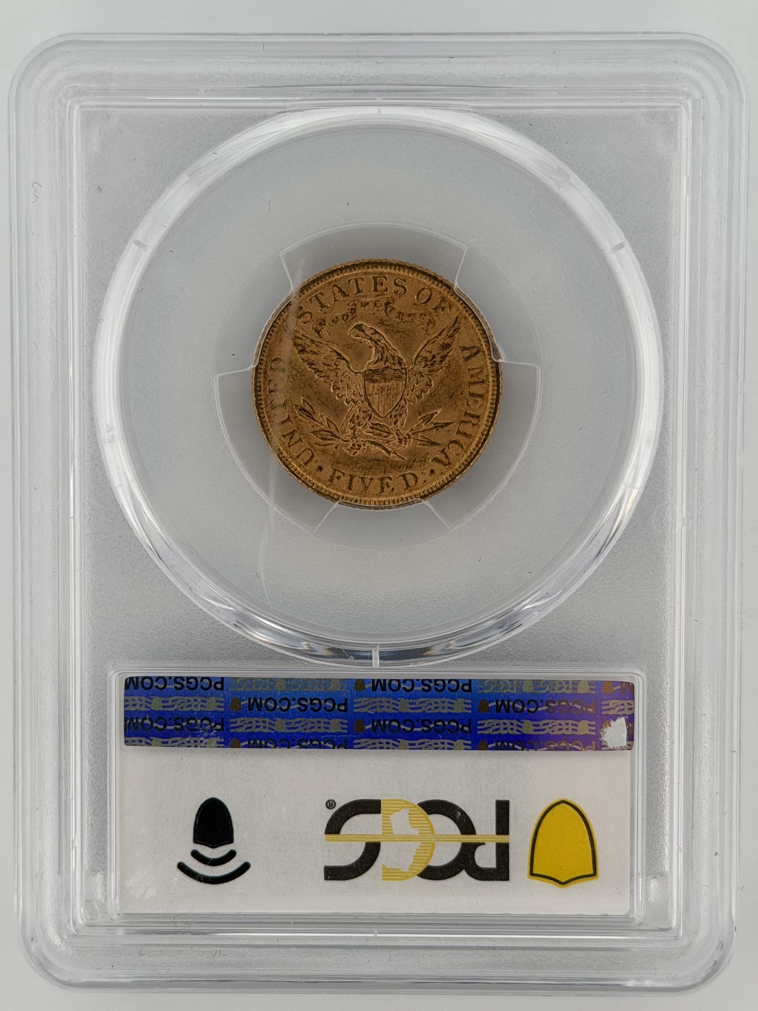 1899-P $5 Gold Half Eagle PCGS MS62 - Alternate view
