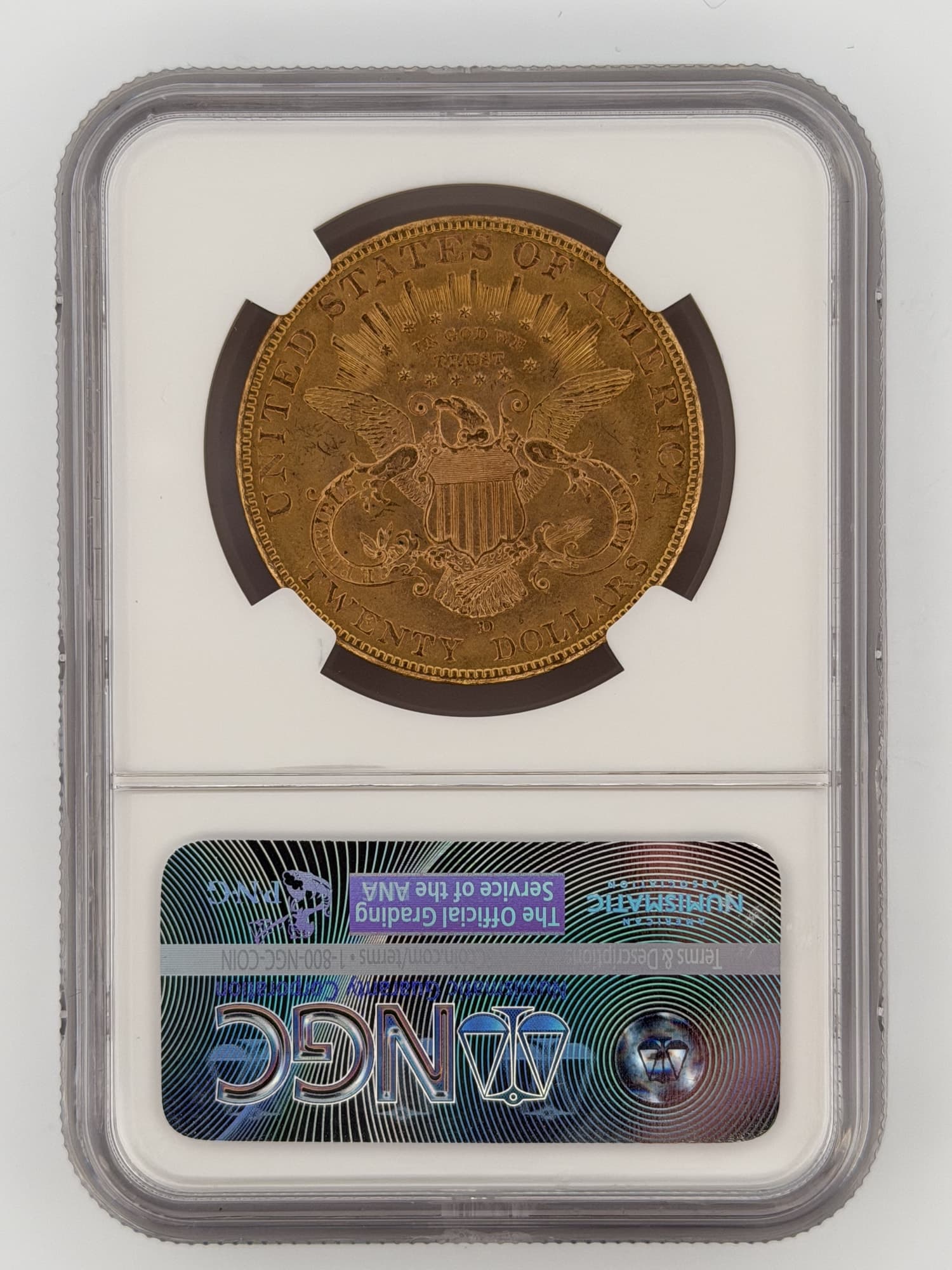 1906-D Liberty Head Double Eagle $20 Gold NGC MS64 - Alternate view