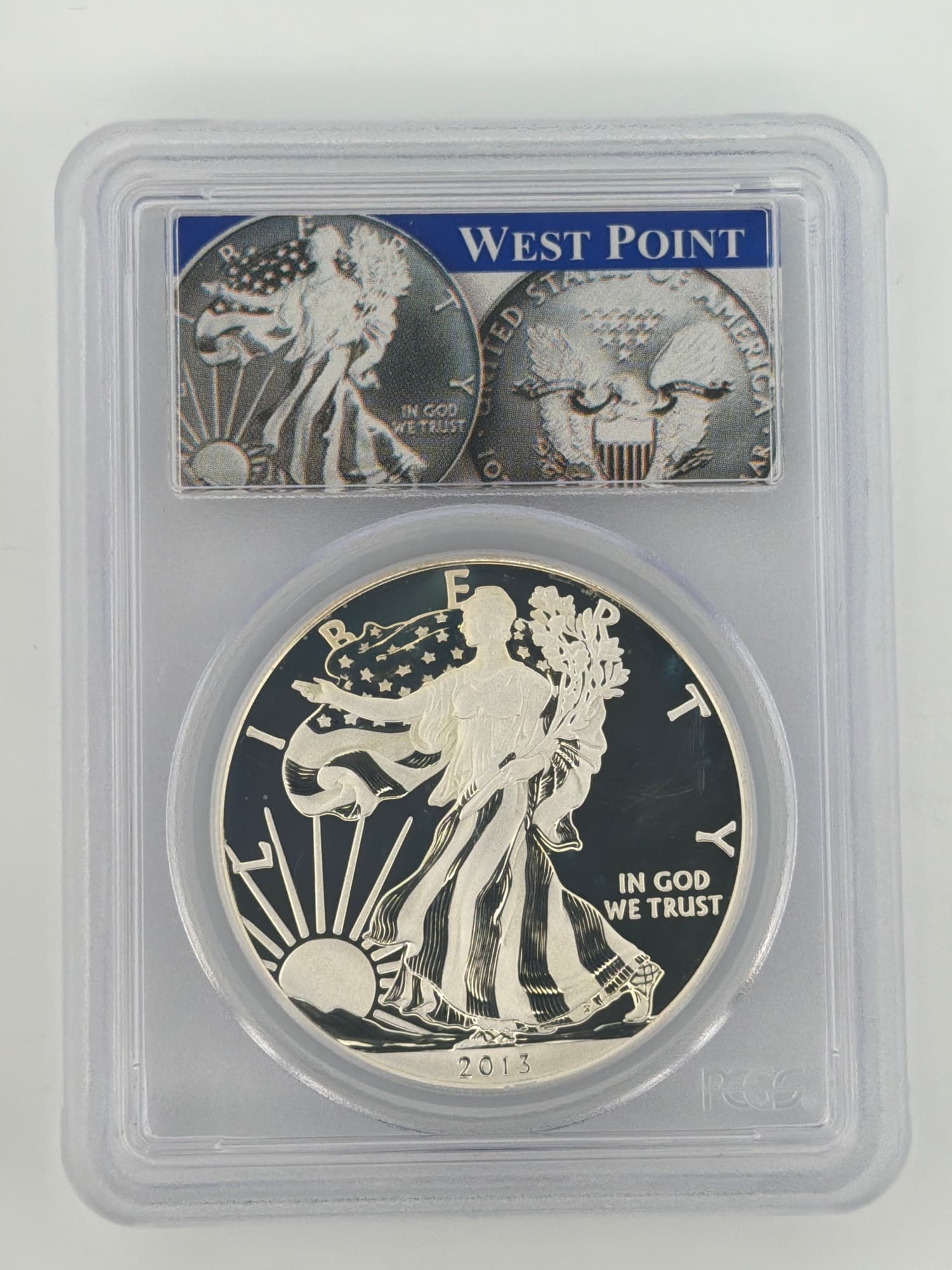 2013-W American Silver Eagle Enhanced MS70 PCGS West Point Mint Set First Strike - Alternate view