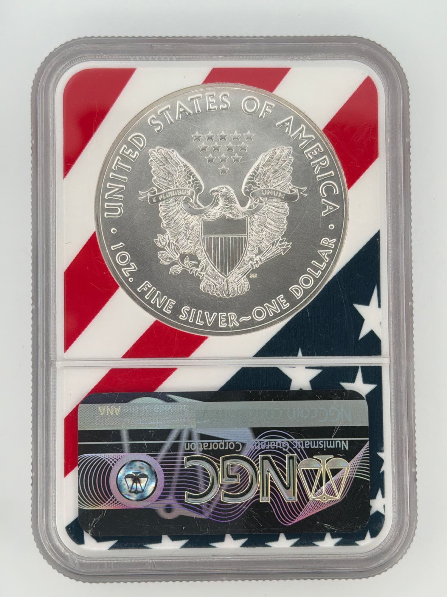 2019 American Silver Eagle $1 NGC MS 69 — 1 oz Fine Silver - Alternate view