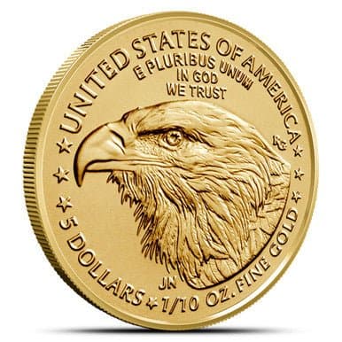Gold American Eagle | 1/10 oz (Random Year) - Alternate view