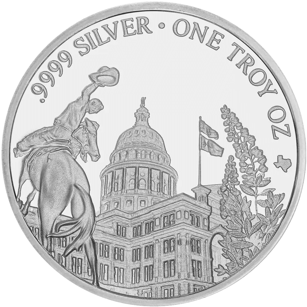 2019 Texas Silver Round | 1 oz - Alternate view