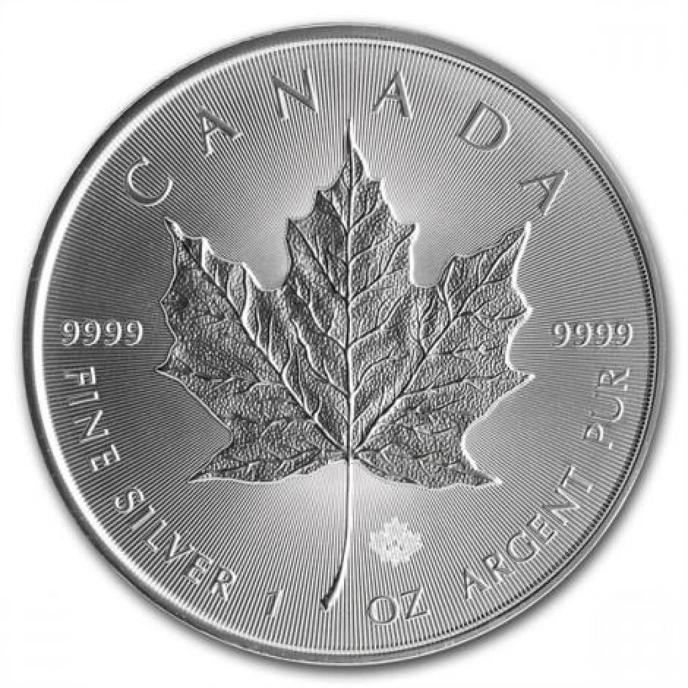 Canadian Silver Maple Leaf | 1 oz (random year) - Alternate view