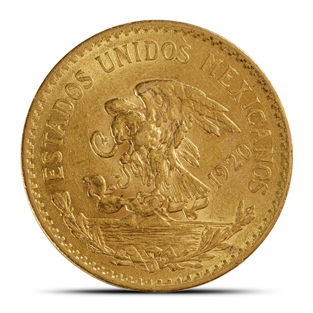 Mexican 20 Pesos Gold Coin | .4823 oz (Random Year) - Alternate view