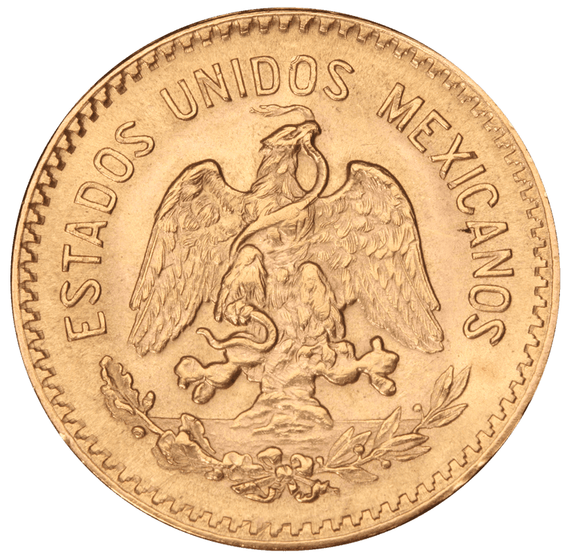 Mexican 10 Pesos Gold Coin | .24 oz (Random Year) - Alternate view