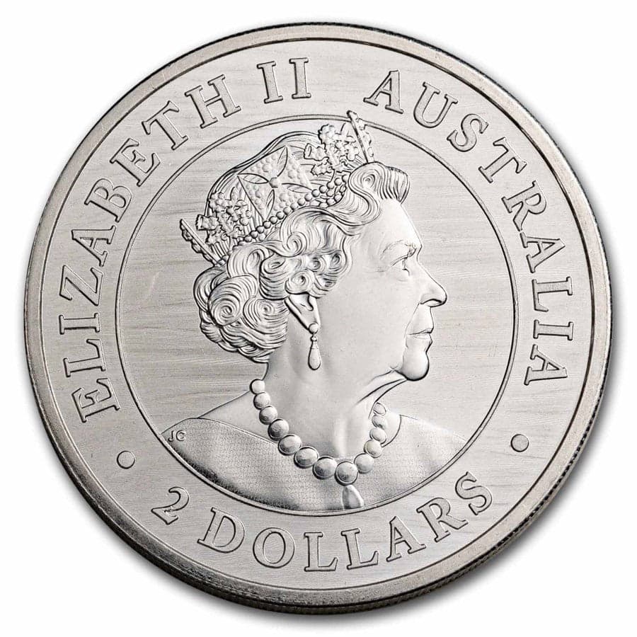 2020 Australia Silver $2 Wildlife Coin | 2 oz (BU) - Alternate view