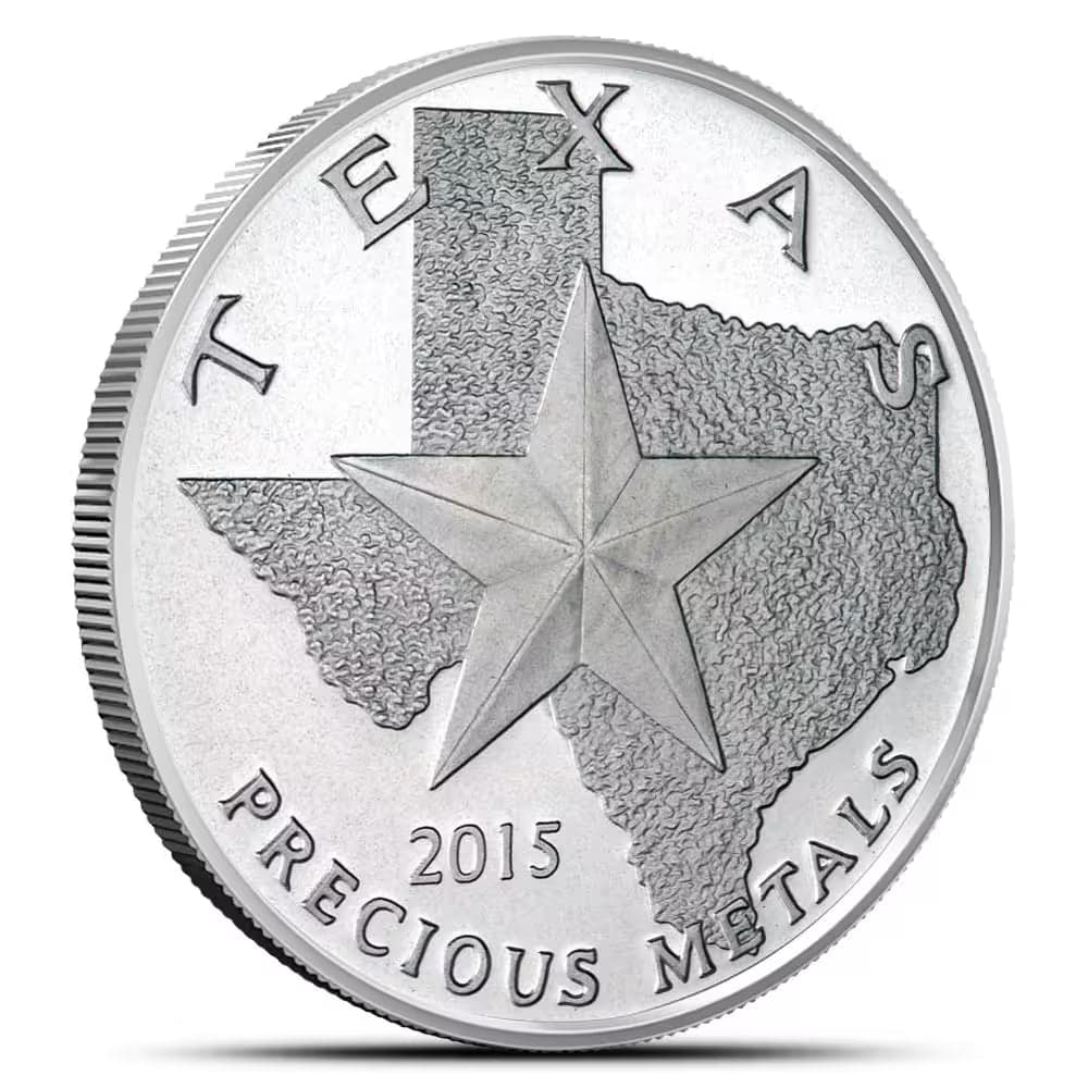 2015 Texas Mint Whitetail Deer Silver Round | 1 oz - Alternate view