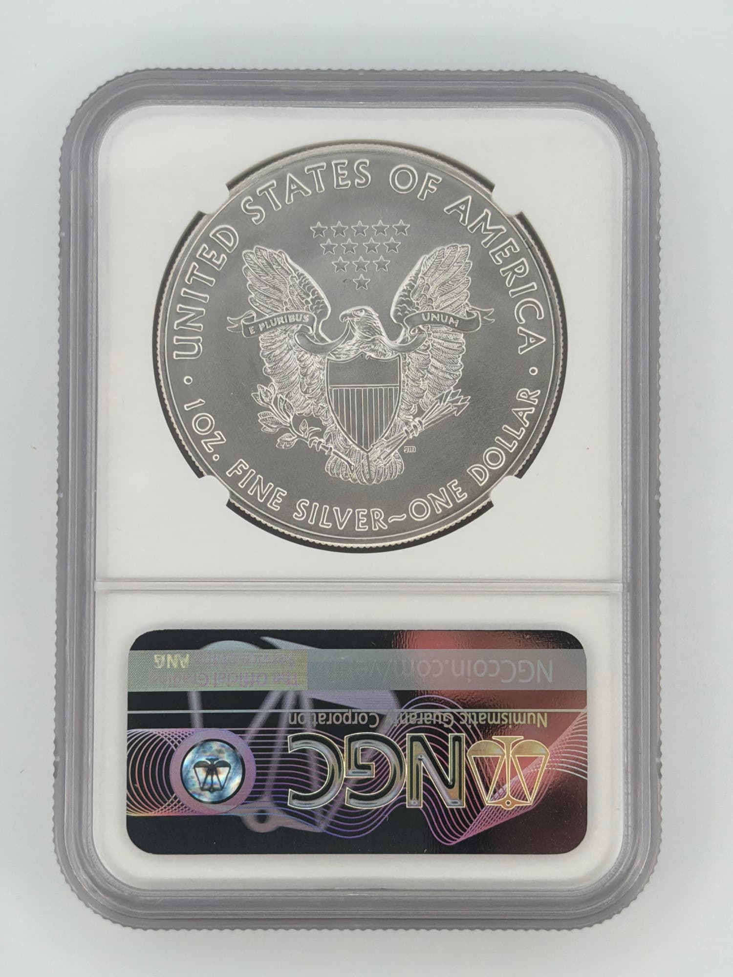 2019 American Silver Eagle $1 NGC MS69 Early Releases - Alternate view