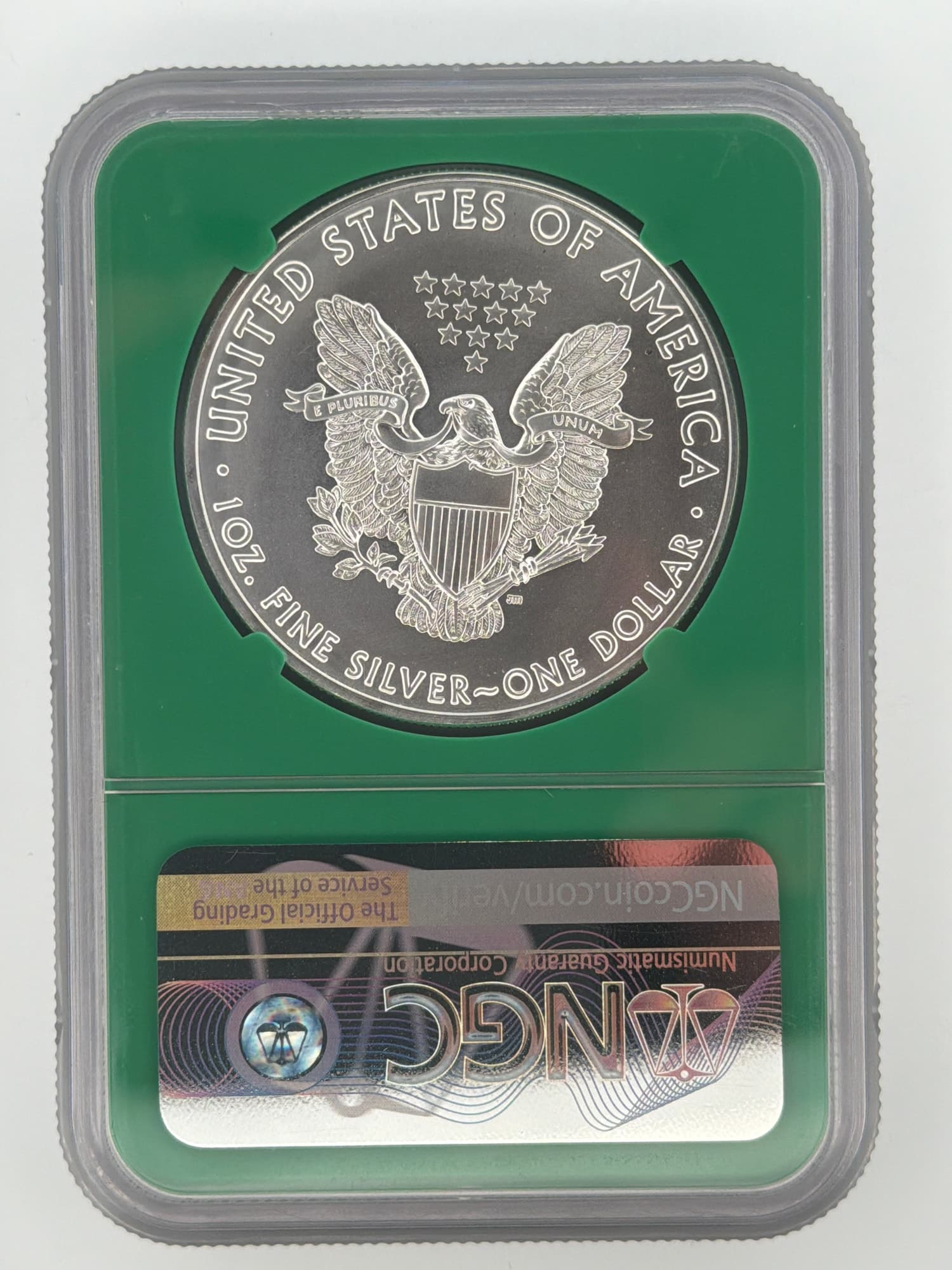 2021(P) American Silver Eagle $1 NGC MS69 Heraldic Eagle T-1 Emergency Production ER - Alternate view