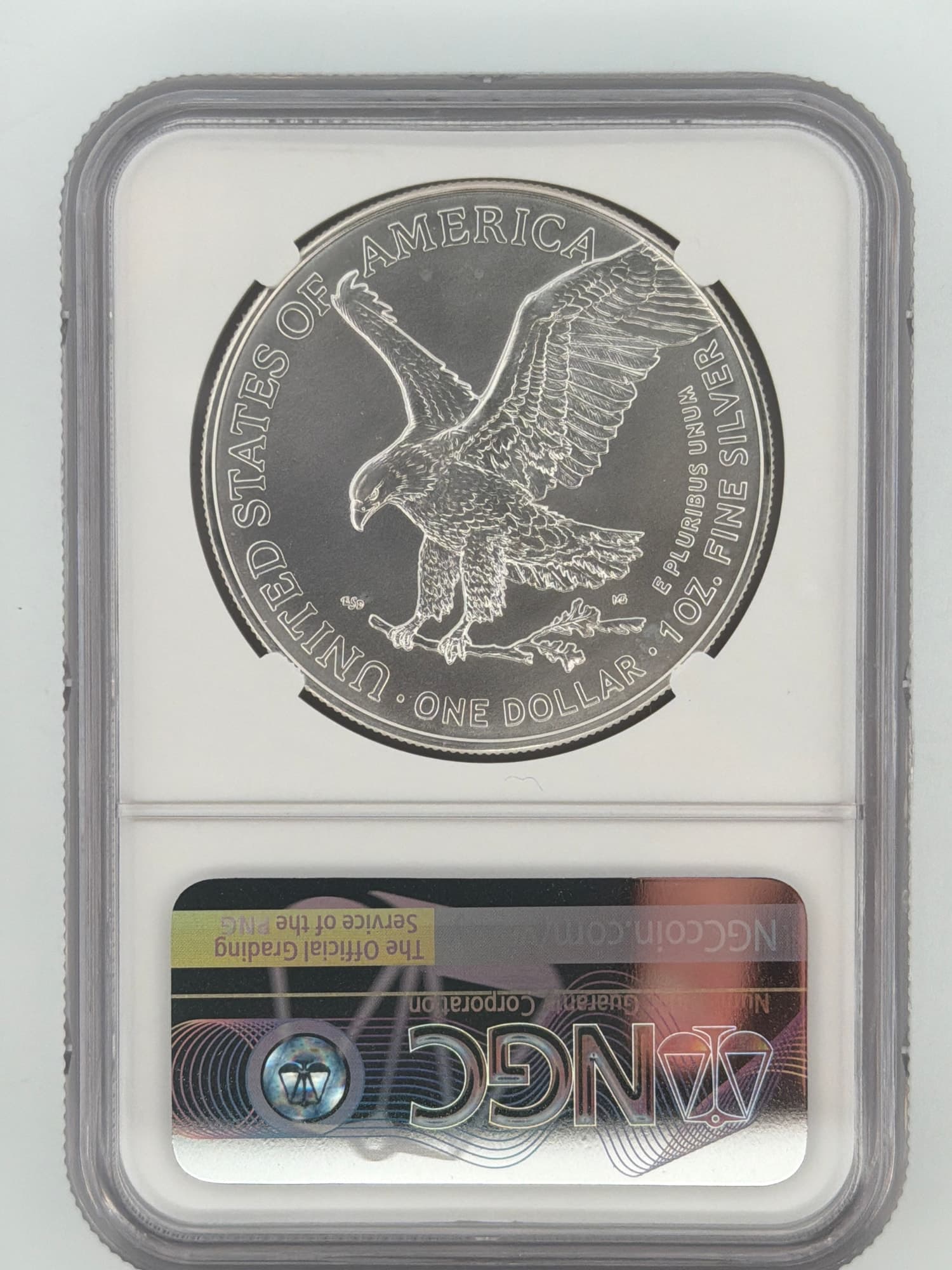 2022 American Silver Eagle $1 NGC MS70 U.S. State Series Kansas #32/50 - Alternate view