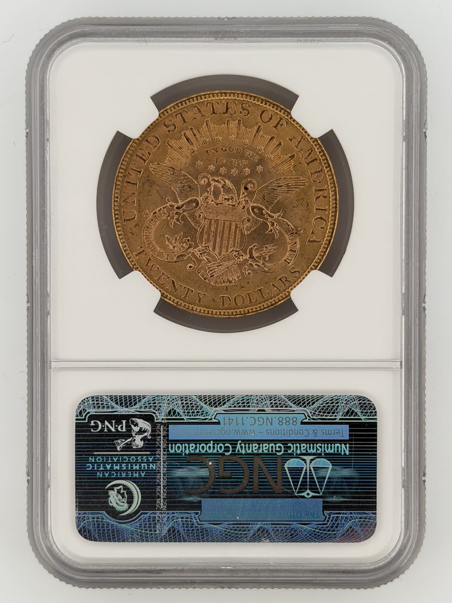 1901 Liberty Head Double Eagle $20 Gold NGC MS65 - Alternate view