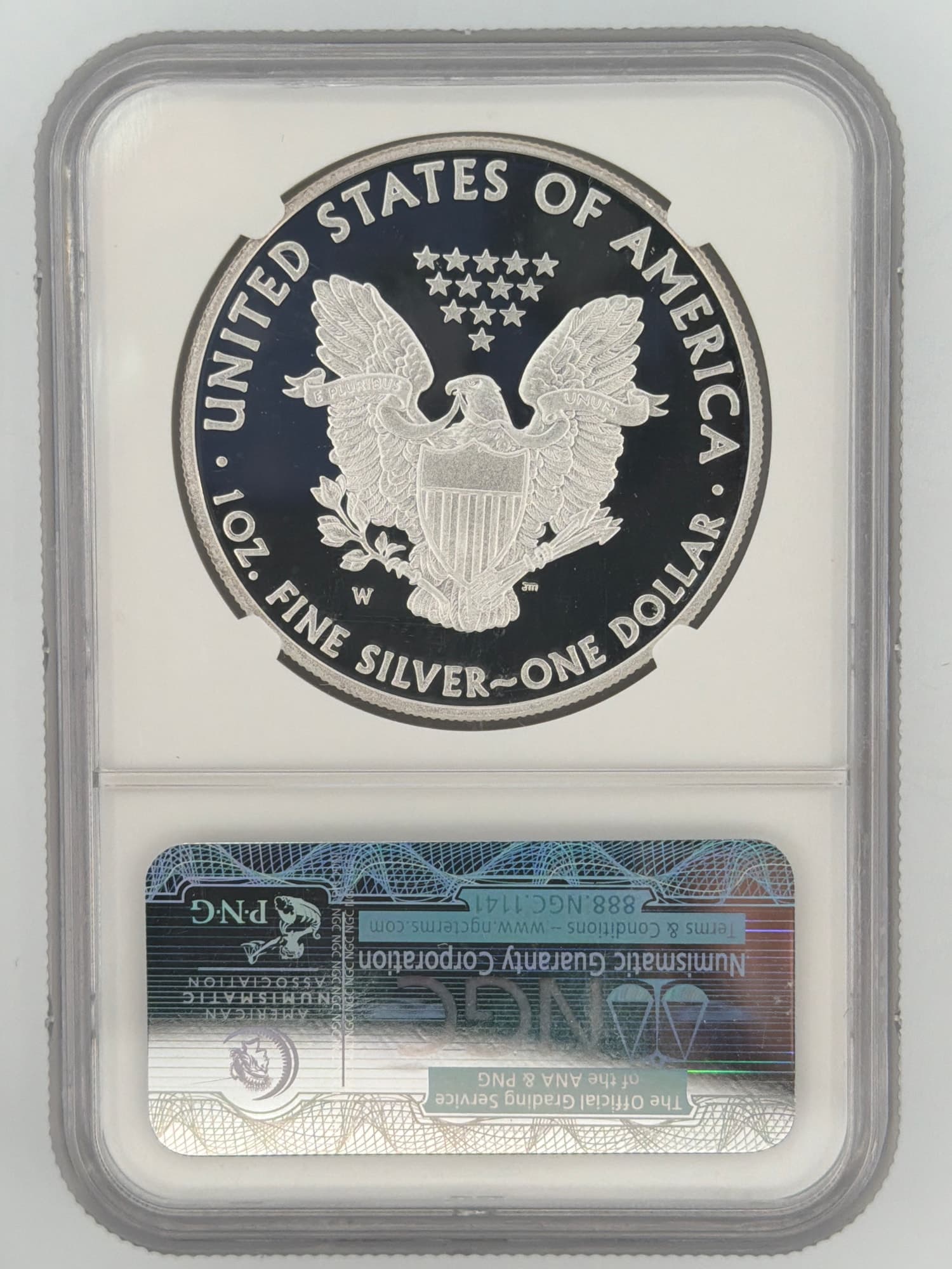 2010-W American Silver Eagle $1 NGC PF70 Ultra Cameo Early Releases - Alternate view