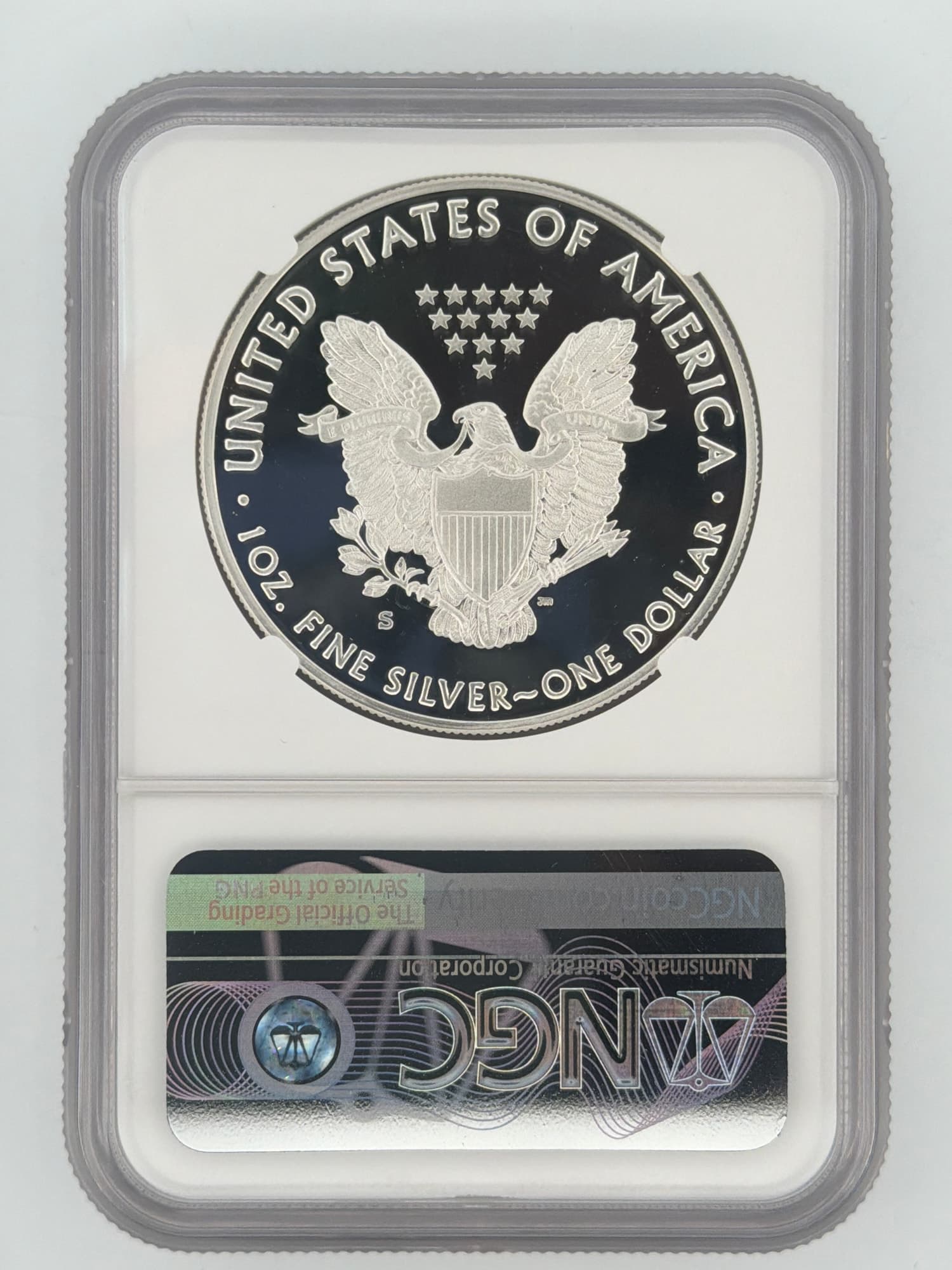 2020-S American Silver Eagle $1 NGC PF70 Ultra Cameo First Day of Issue — John M. Mercanti Signed - Alternate view