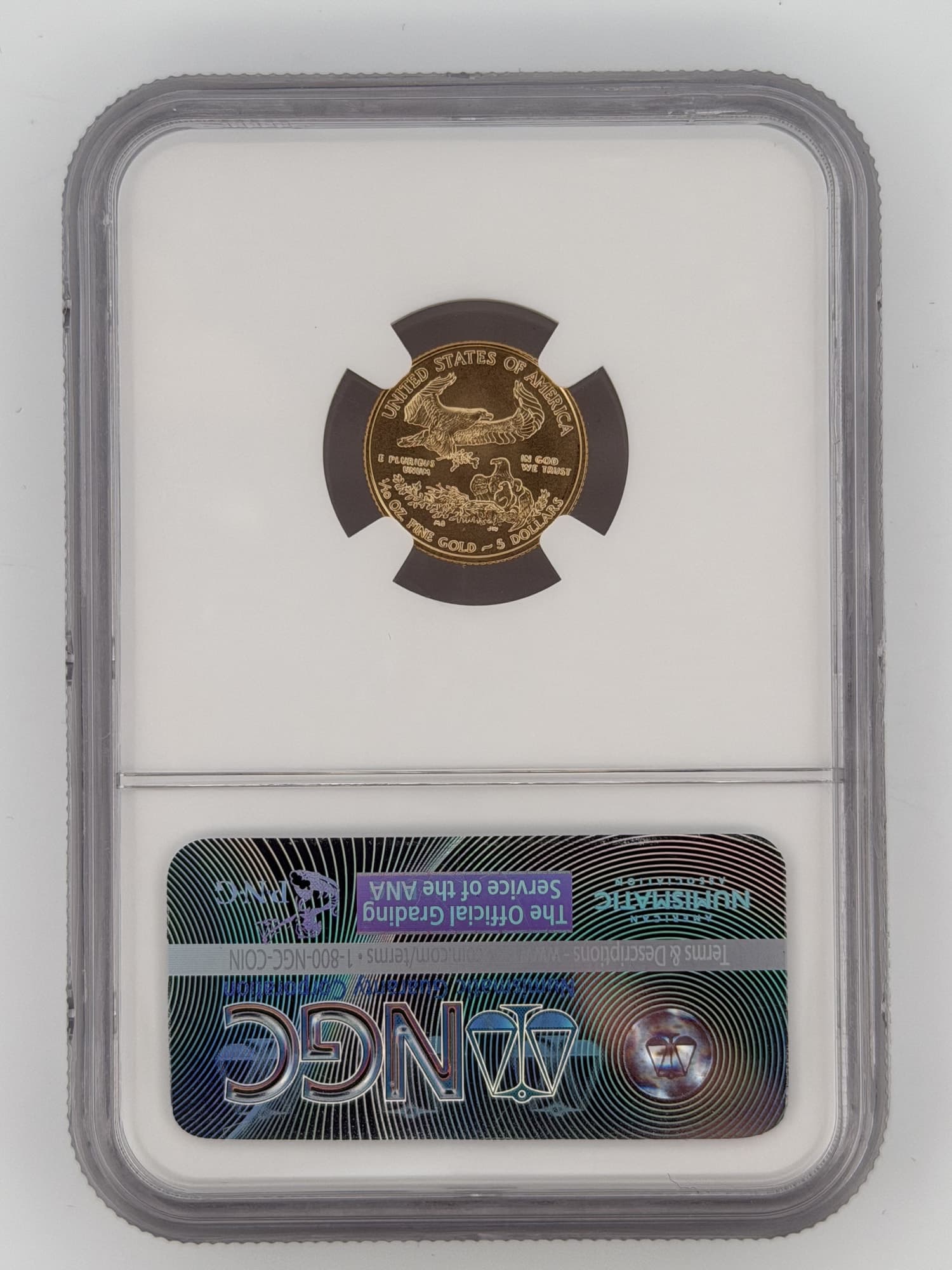 2016 American Gold Eagle 1/10 oz $5 NGC MS69 Early Releases - Alternate view