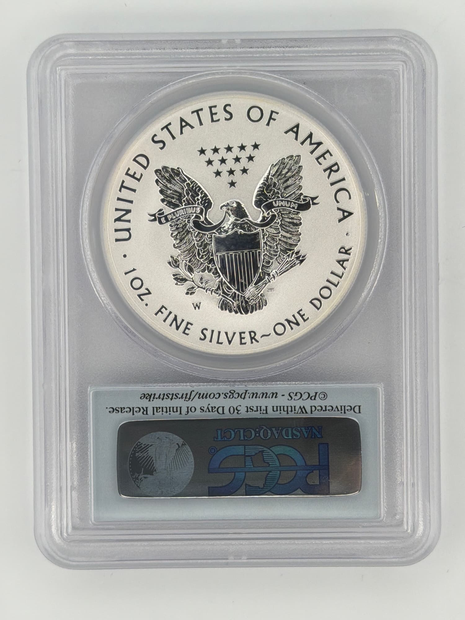 2013-W American Silver Eagle Reverse Proof PCGS PR70 First Strike West Point Mint Set - Alternate view