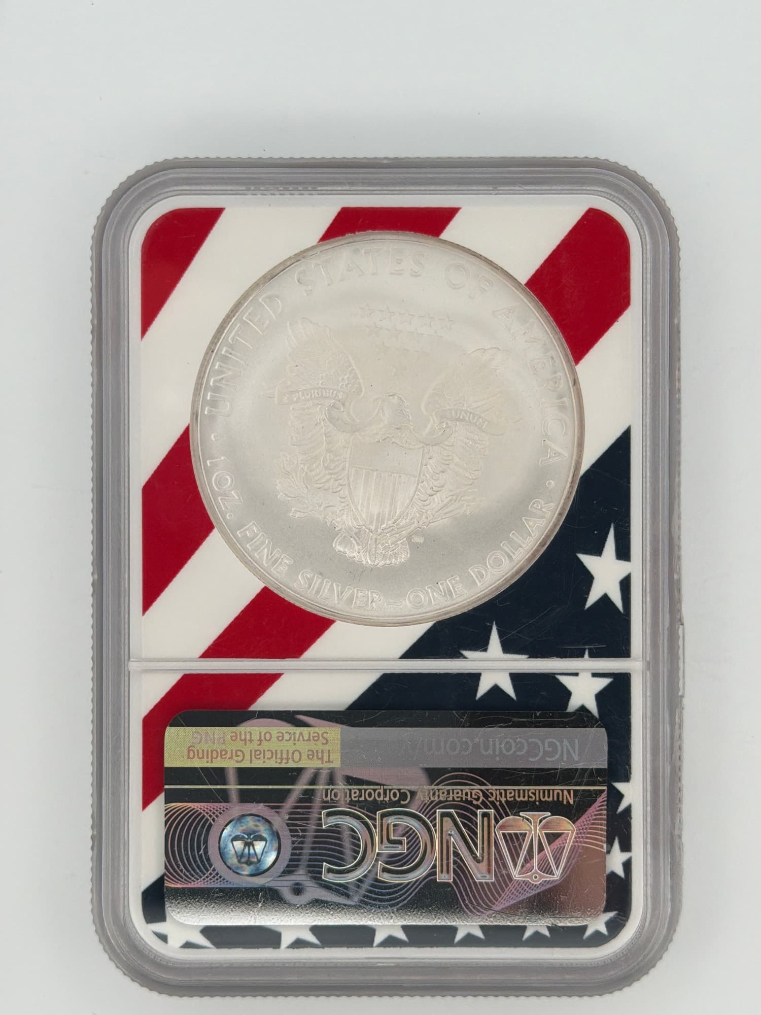 2010 American Silver Eagle $1 NGC MS 69 — 1 oz Fine Silver - Alternate view