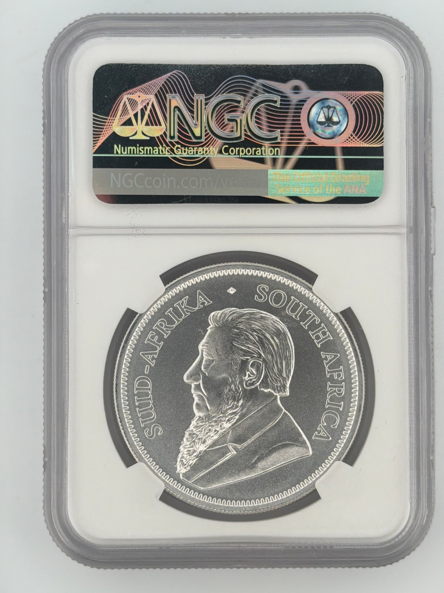 2018 South Africa 1 oz Silver Krugerrand 1R NGC MS70 Joel Iskowitz Signed - Alternate view