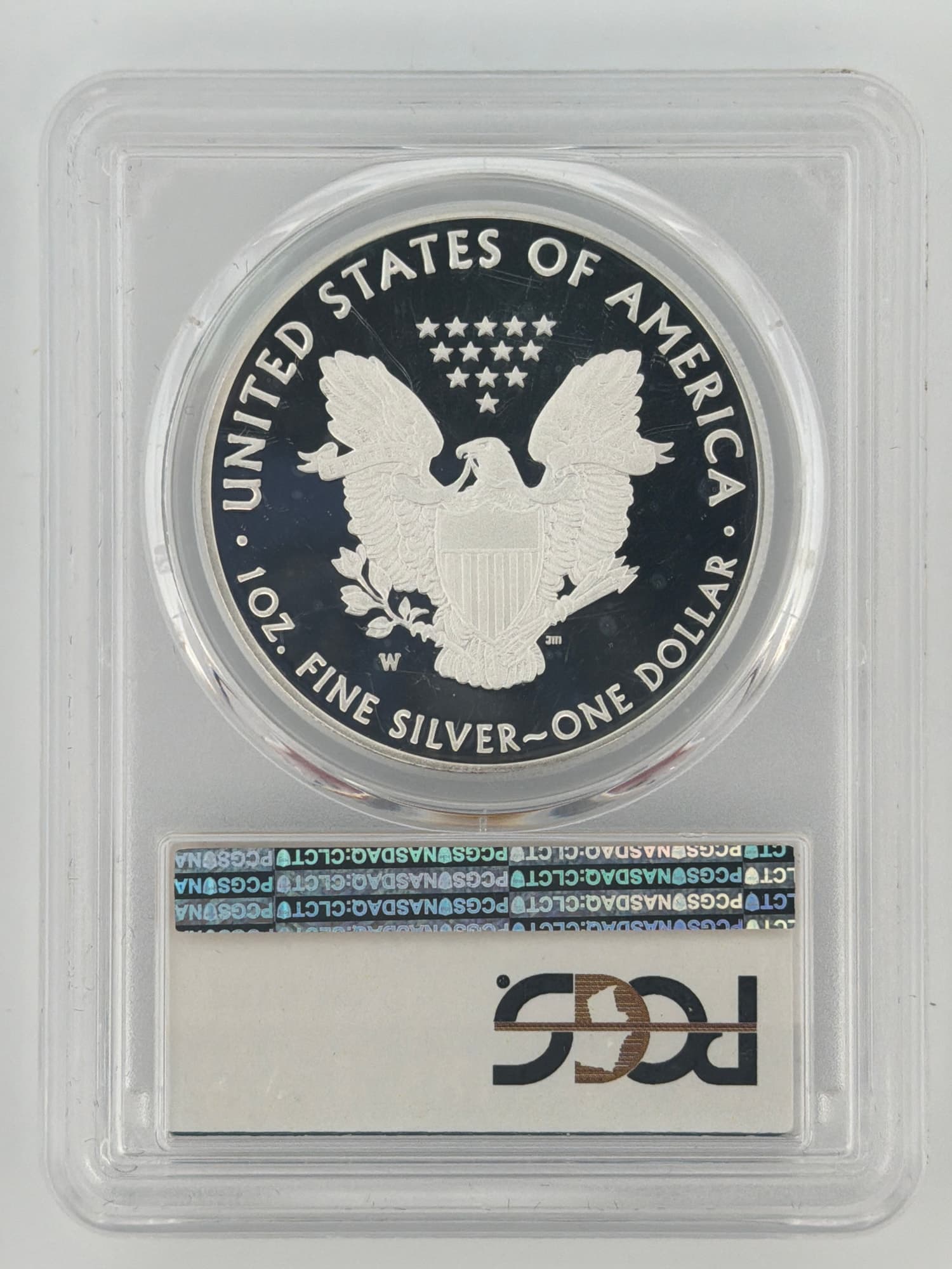 2018-W American Silver Eagle Proof $1 PCGS PR70DCAM Early Issue - Alternate view