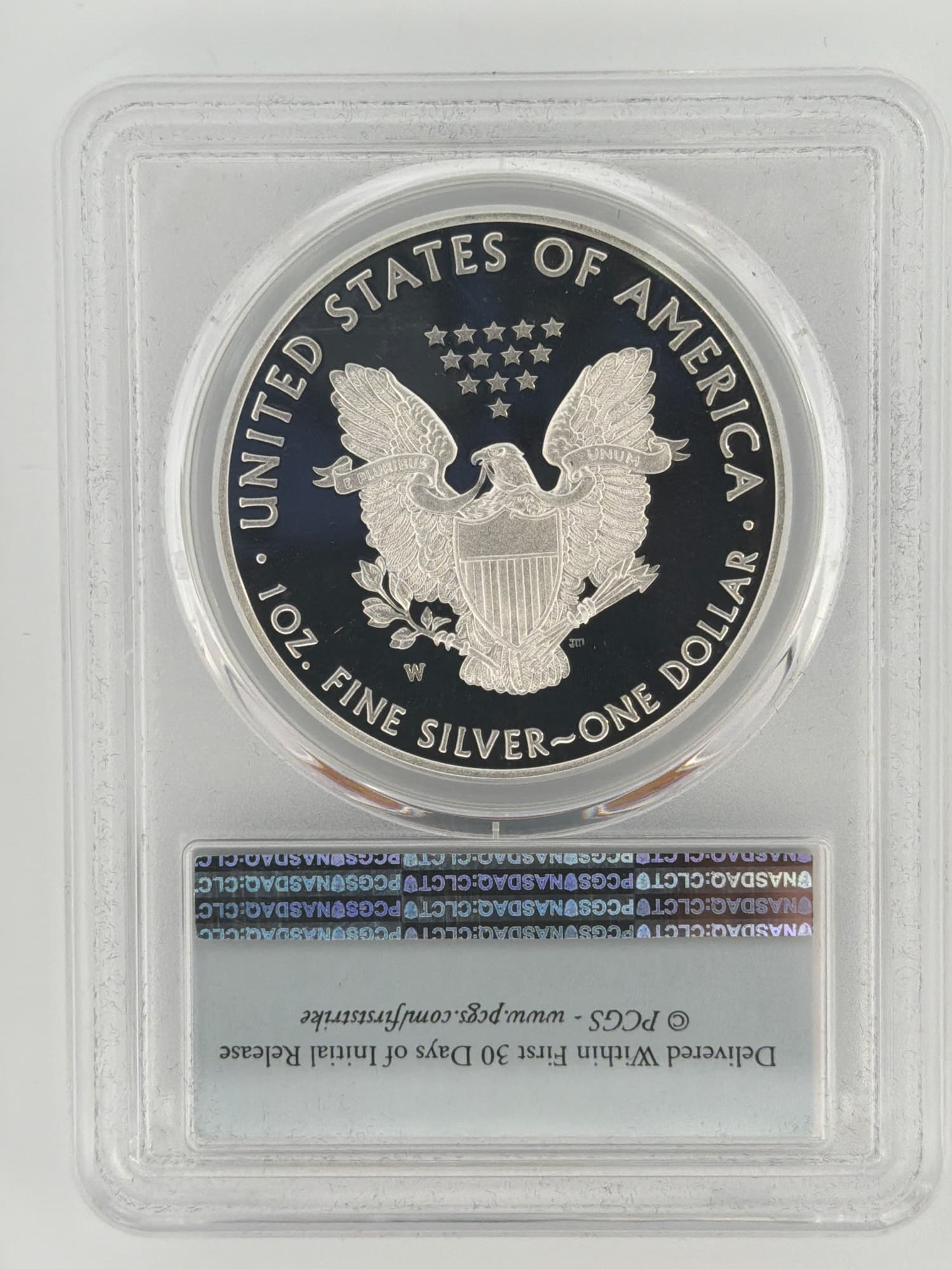 2017-W American Silver Eagle Proof $1 PCGS PR69DCAM First Strike - Alternate view