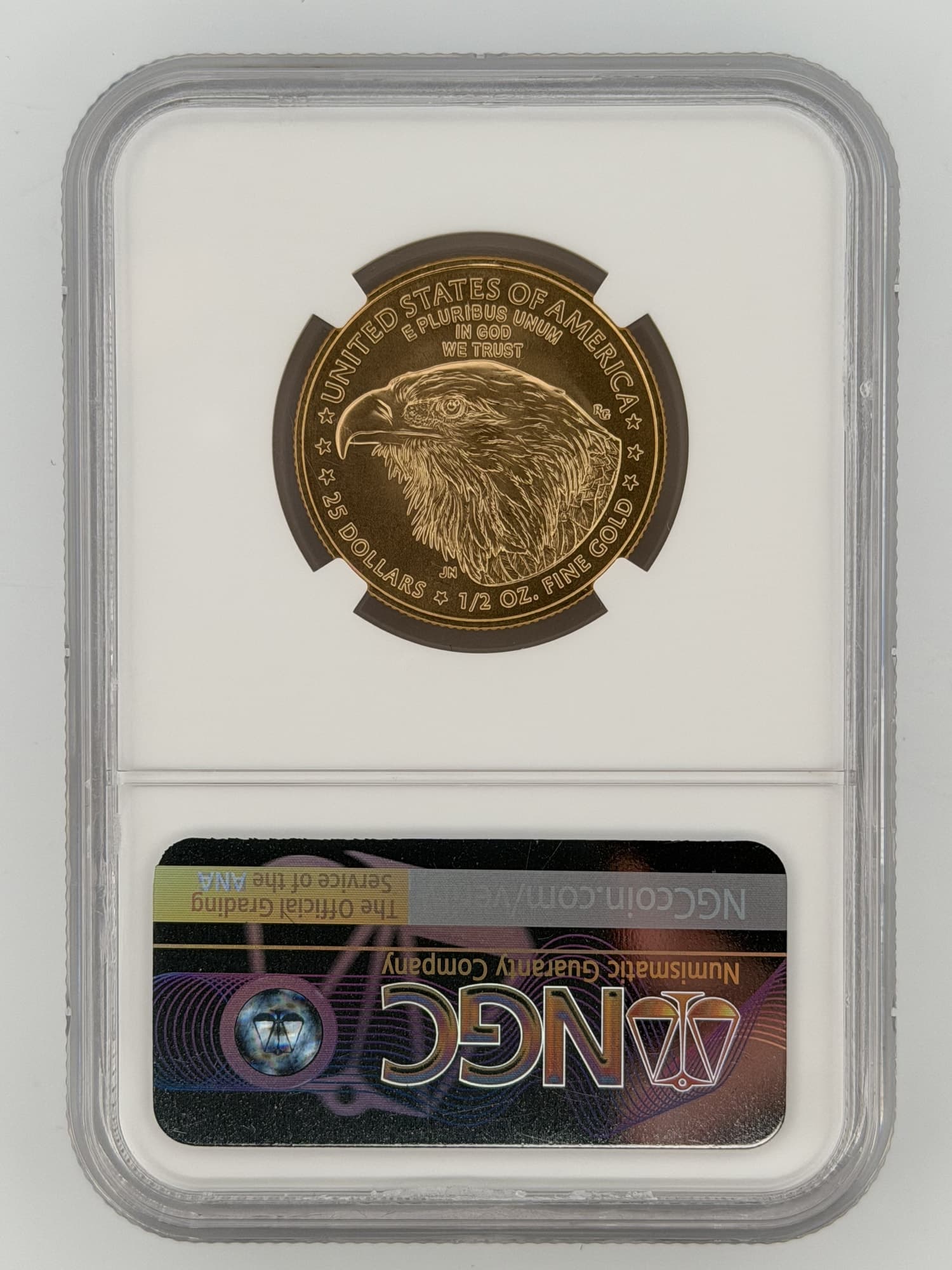 2021 American Gold Eagle $25 Half-Ounce Type 2 NGC MS70 - Alternate view