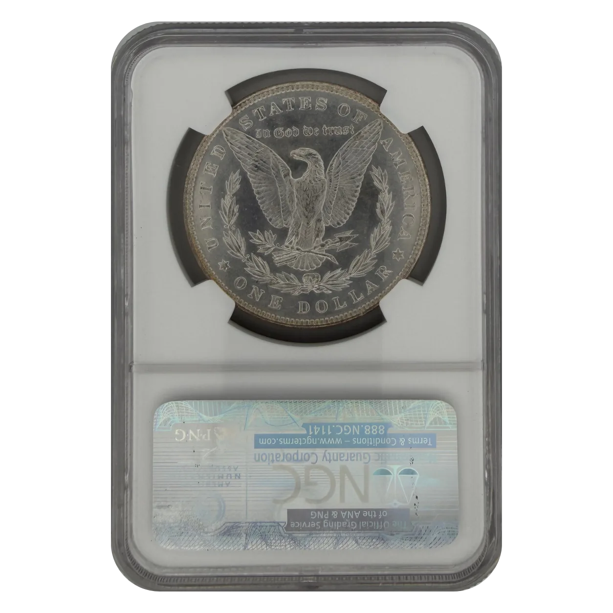 1887 Morgan Silver Dollar NGC MS 65 PL - Alternate view