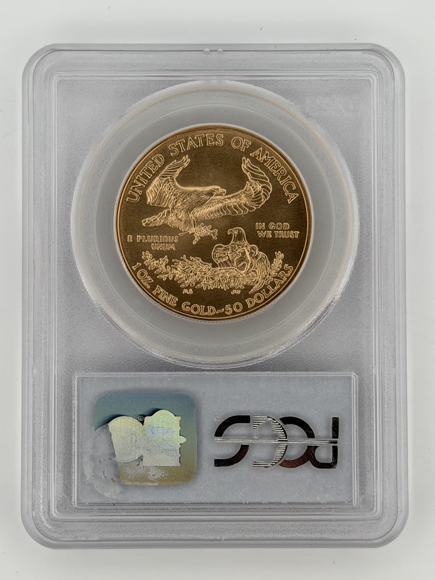 2003 American Gold Eagle $50 1 oz PCGS MS69 - Alternate view