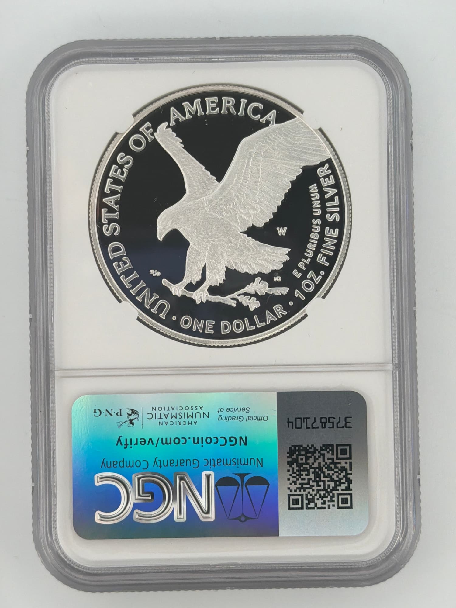 2024-W American Silver Eagle $1 NGC PF70 Ultra Cameo Advance Releases — Signed by Michael Gaudioso - Alternate view
