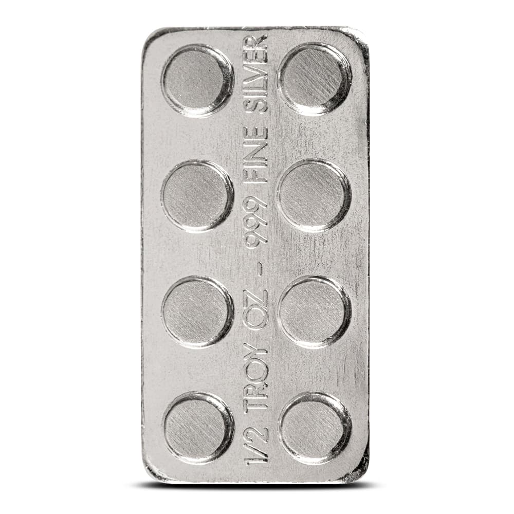 Monarch Precious Metals 1/2 oz Silver Building Block Bar, .999 Fine - Alternate view