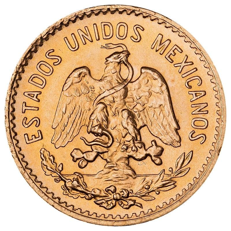 Mexican 5 Pesos Gold Coin | .1206 oz (Random Year) - Alternate view