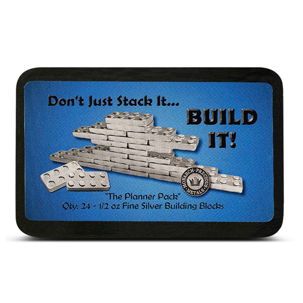 Monarch Precious Metals 1/2 oz Silver Building Block Bar, .999 Fine - Silver Bars from Lone Star Coins