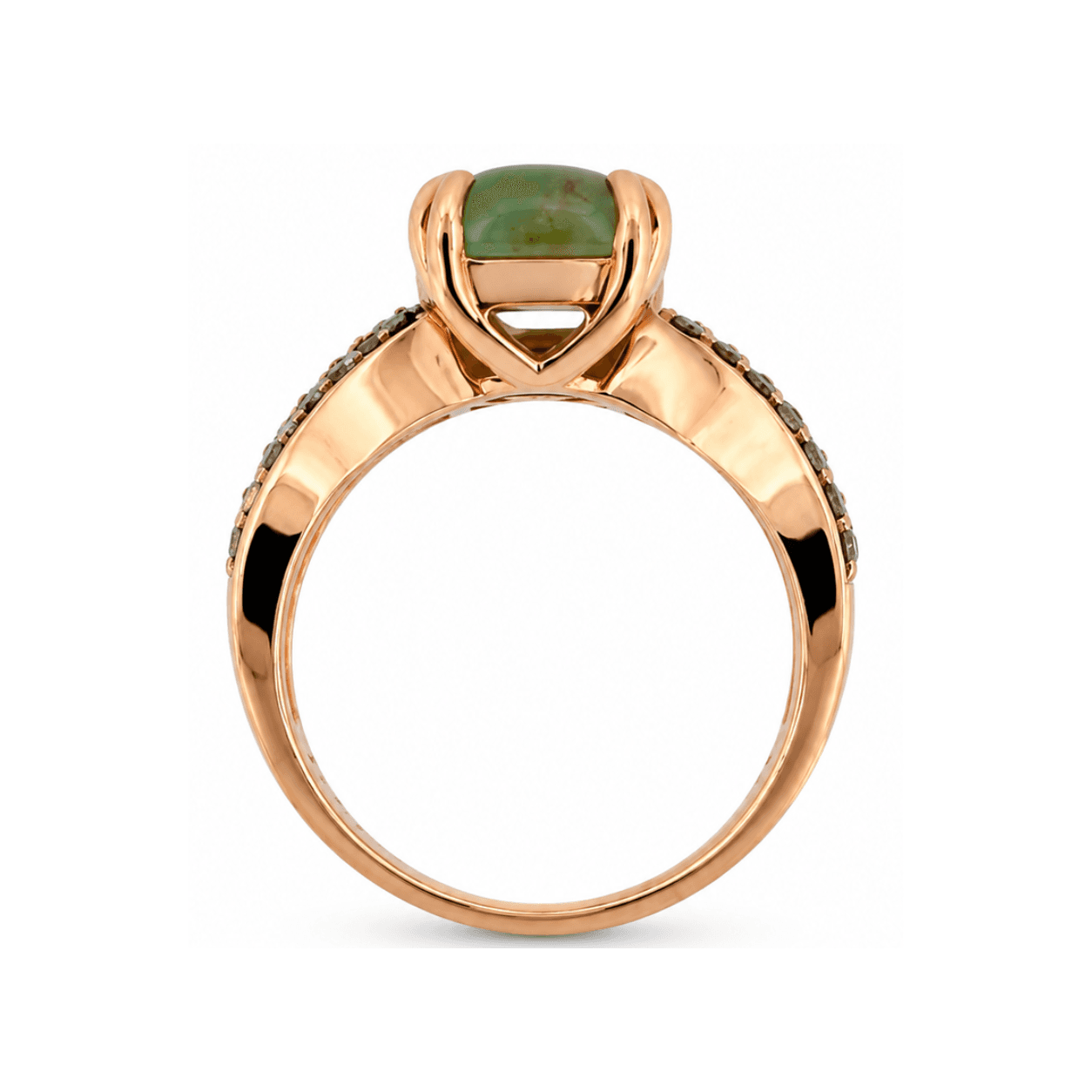 Le Vian 14K Rose Gold Aquaprase Ring with Chocolate & Nude Diamonds - Alternate view