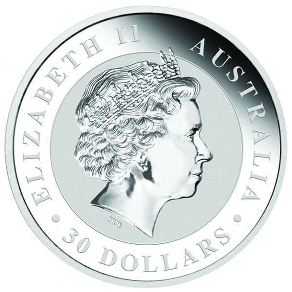 2014 Kilo Australian Silver Kookaburra Coin (BU) - Alternate view