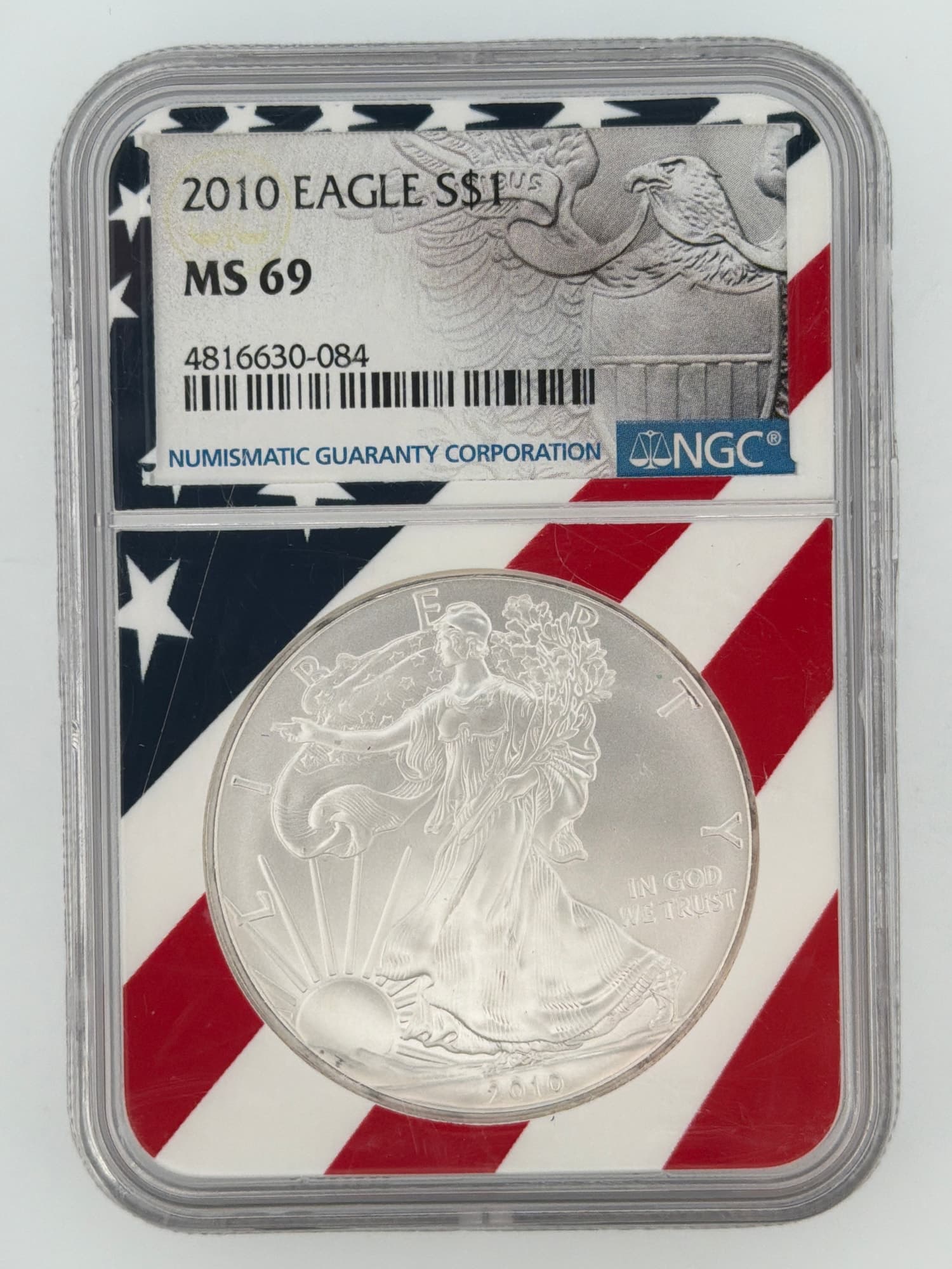 2010 American Silver Eagle $1 NGC MS 69 — 1 oz Fine Silver - Graded Silver American Eagles from Lone Star Coins