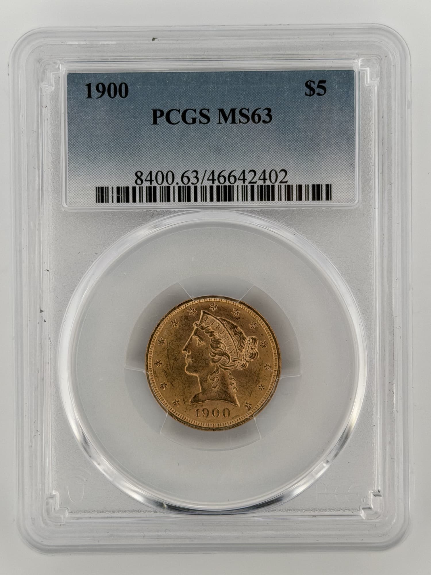 1900-P $5 Gold Half Eagle PCGS MS63 - Pre-1933 US Gold Coins from Lone Star Coins