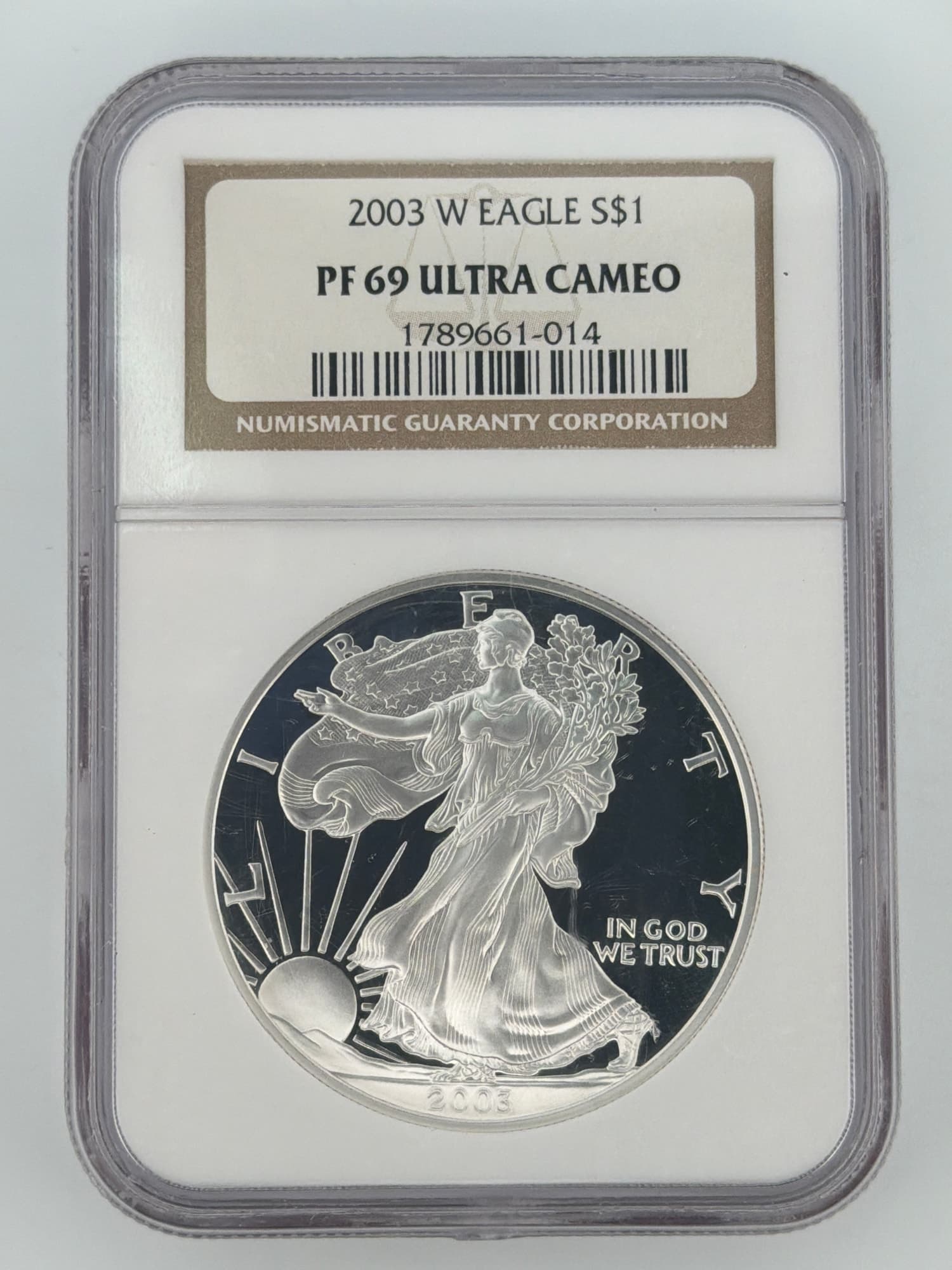 2003-W American Silver Eagle $1 NGC PF 69 Ultra Cameo - Graded Silver American Eagles from Lone Star Coins