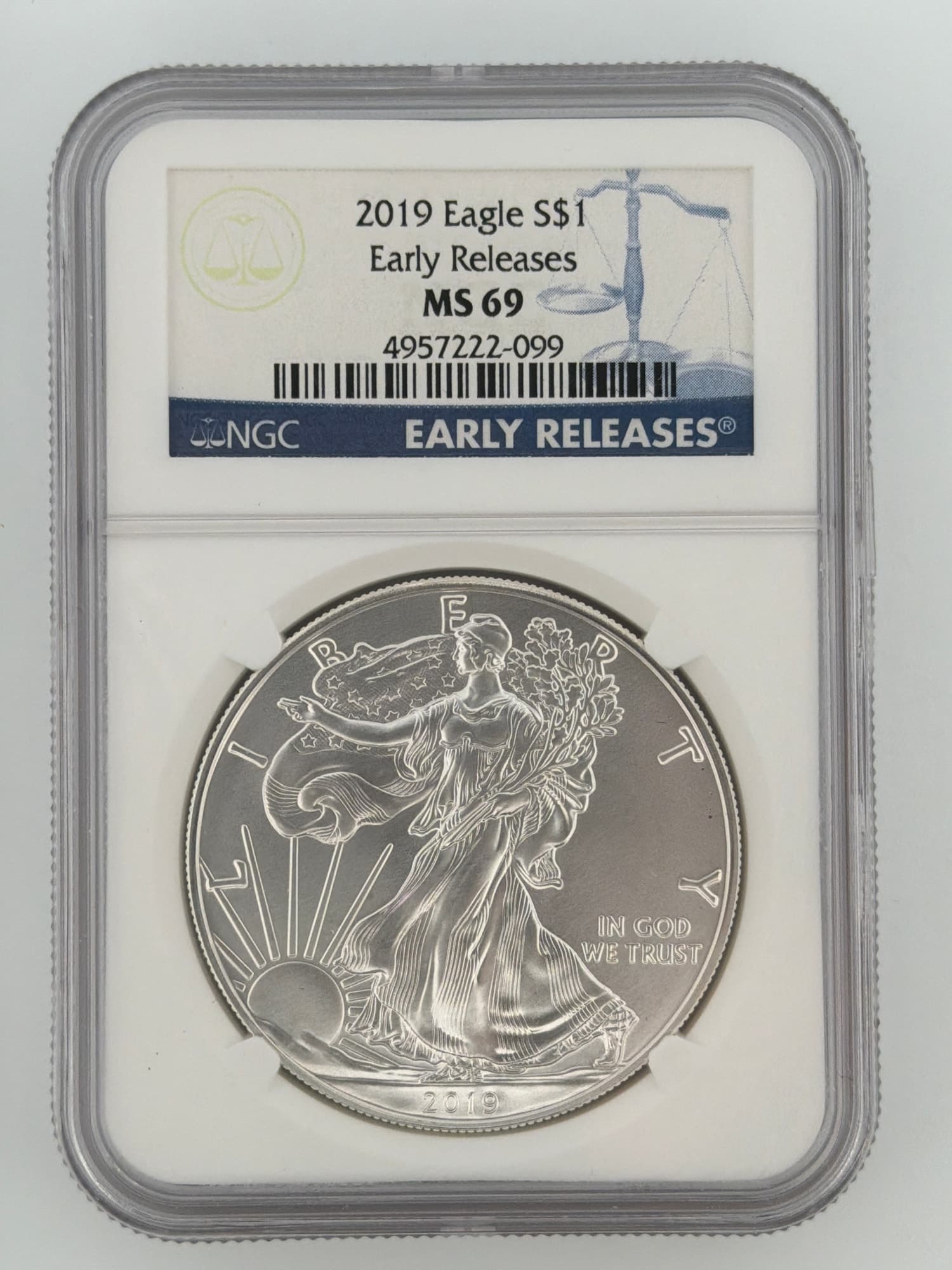 2019 American Silver Eagle $1 NGC MS69 Early Releases - Graded Silver American Eagles from Lone Star Coins