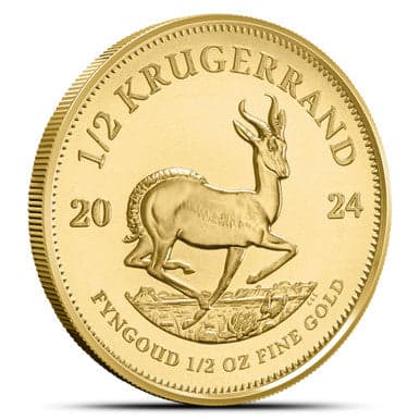 Gold Krugerrand | 1/2 oz (Random Year) - South African Gold Coins from Lone Star Coins
